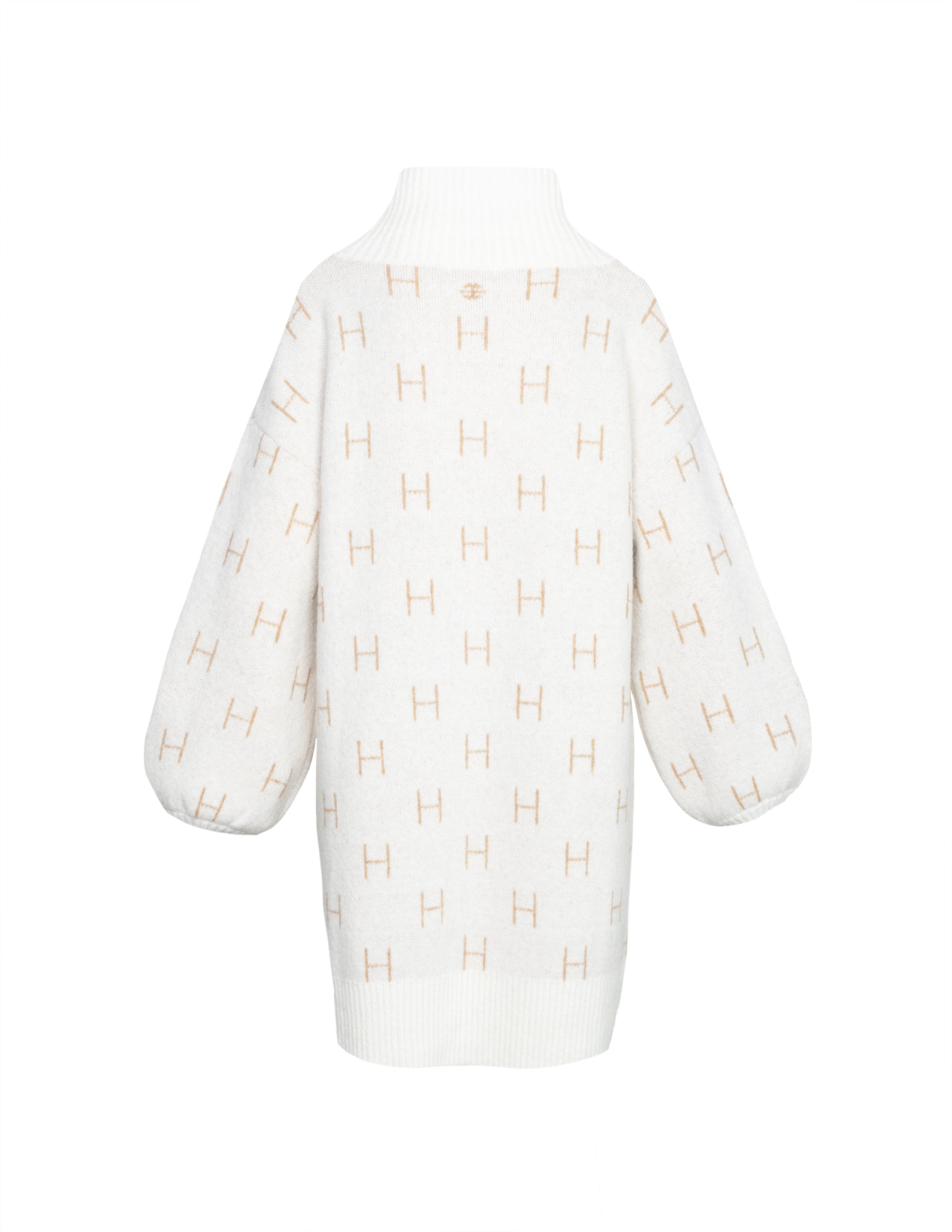 FAM Sweater Long in White Pullover Hést