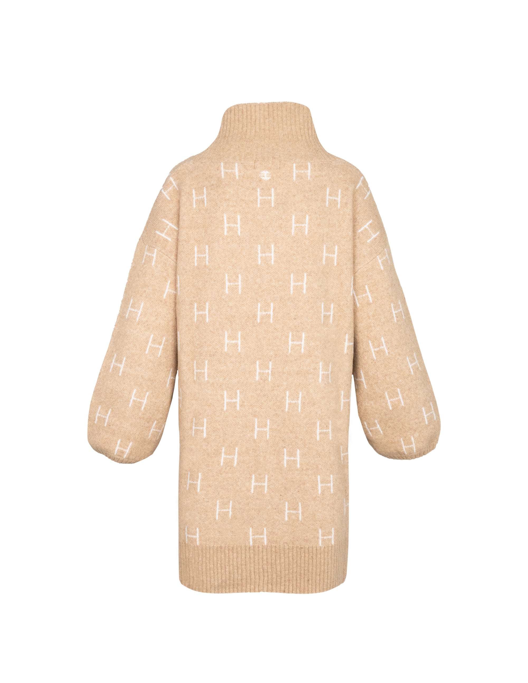 FAM Sweater Long in Light Beige Pullover Hést