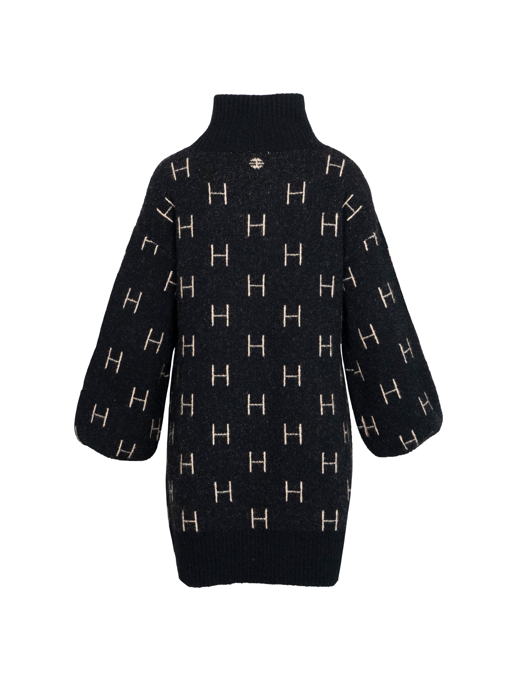 FAM Sweater Long in Black Pullover Hést