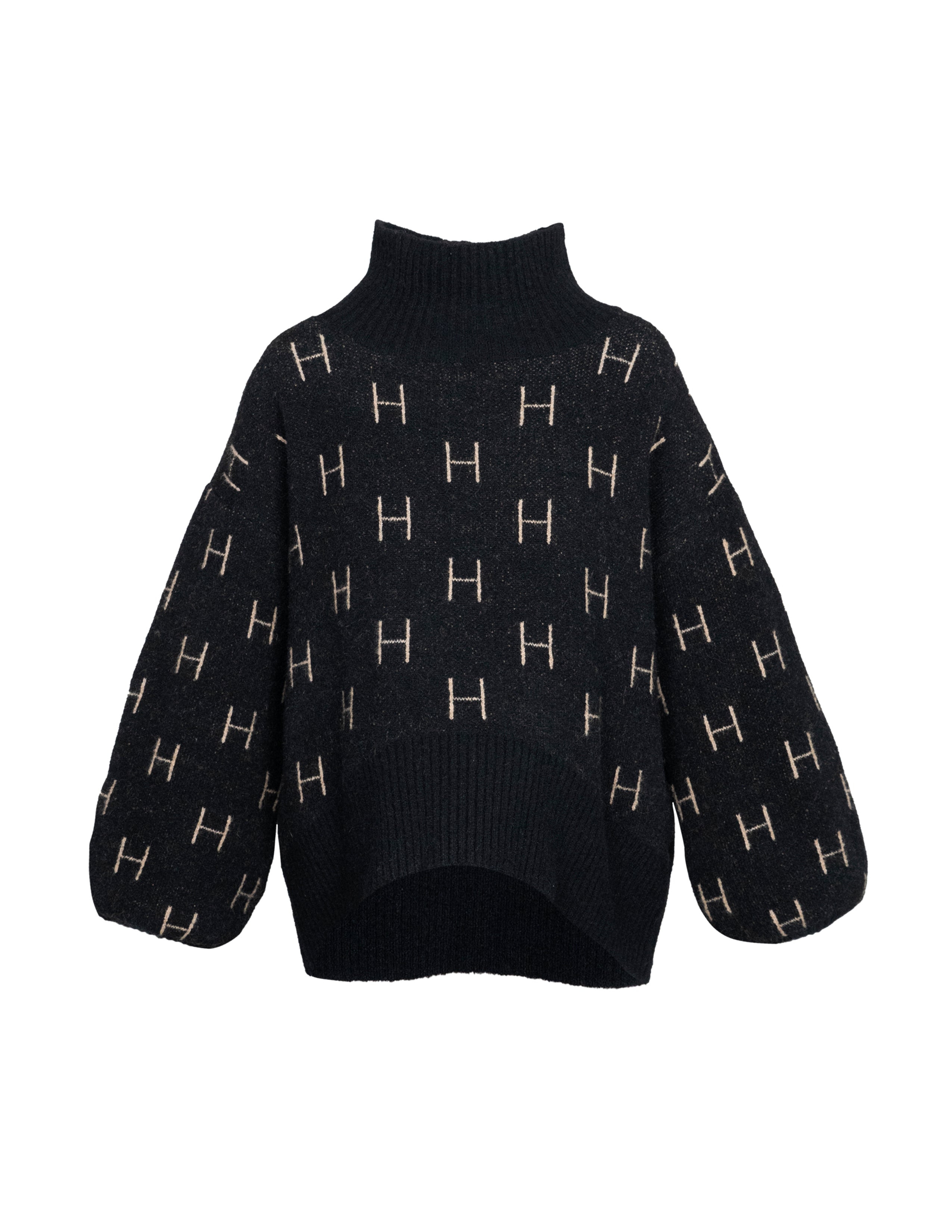 FAM Sweater Short in Black Pullover Hést