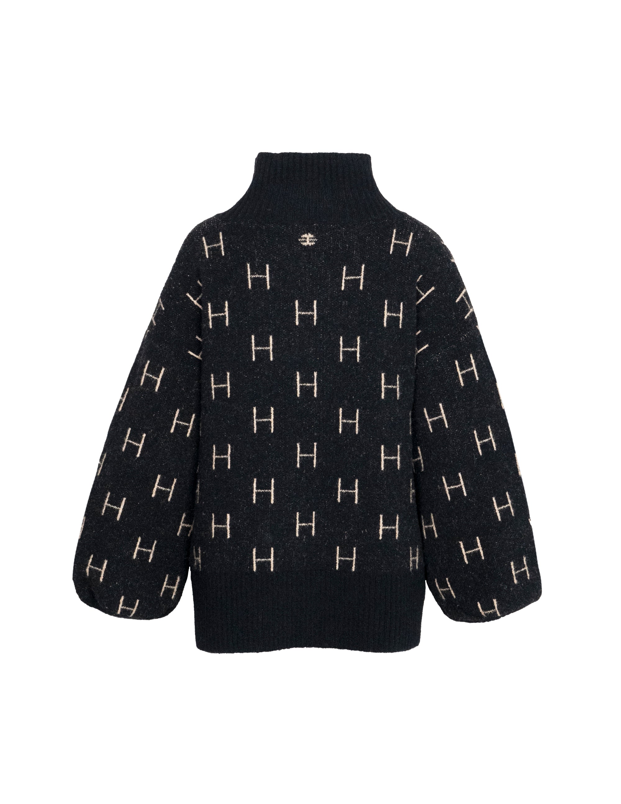 FAM Sweater Short in Black Pullover Hést