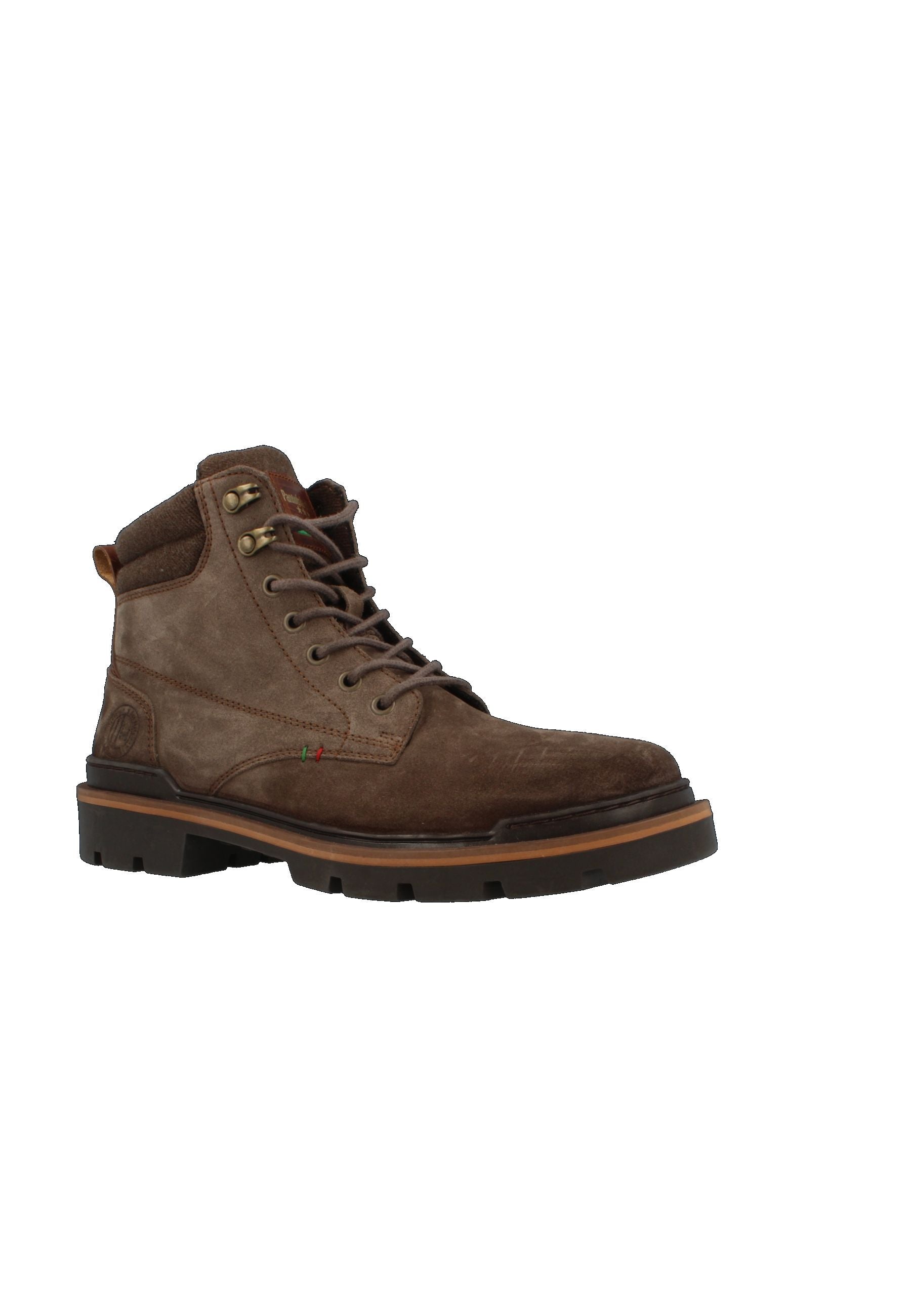 Colma Suede Mid in Taupe Gray Schnürstiefeletten Pantofola d'Oro