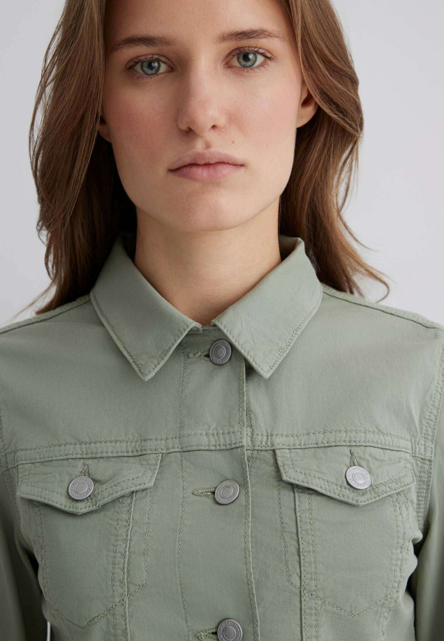 Daisy in Lily Pad Twill Jacken Mavi