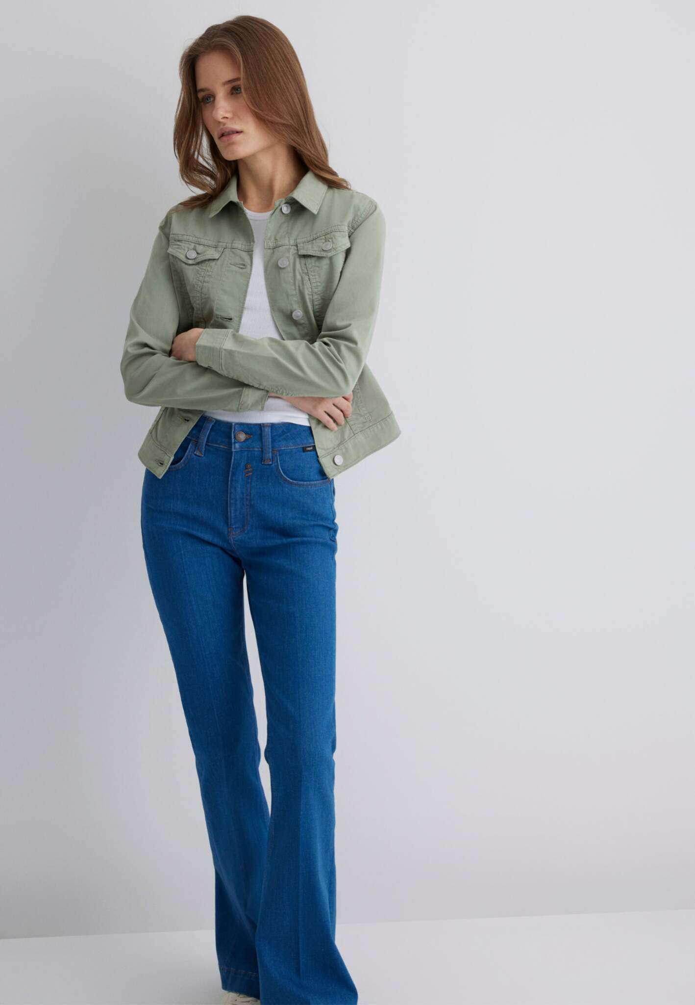 Daisy in Lily Pad Twill Jacken Mavi