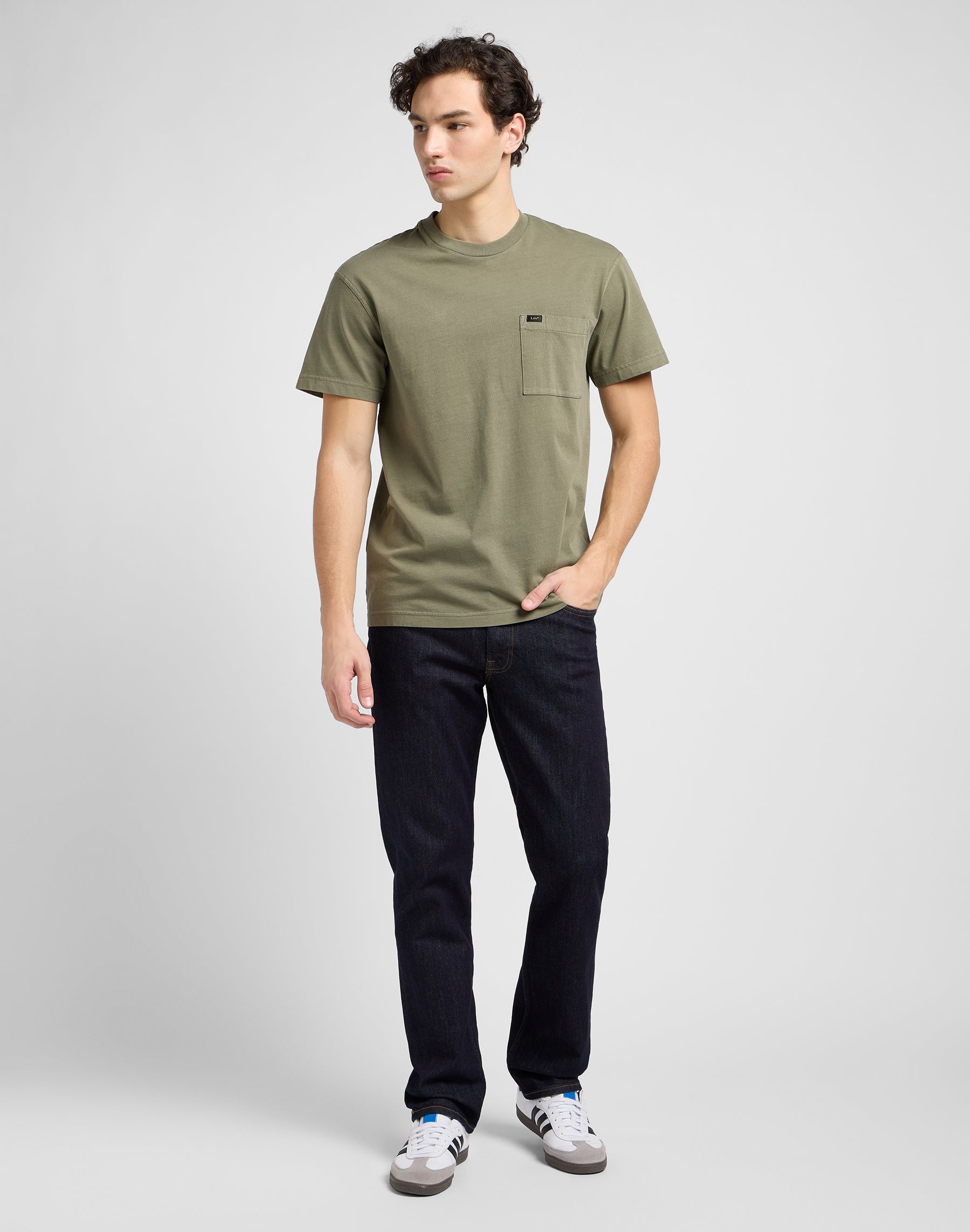 Brooklyn Straight in Rinse Jeans Lee