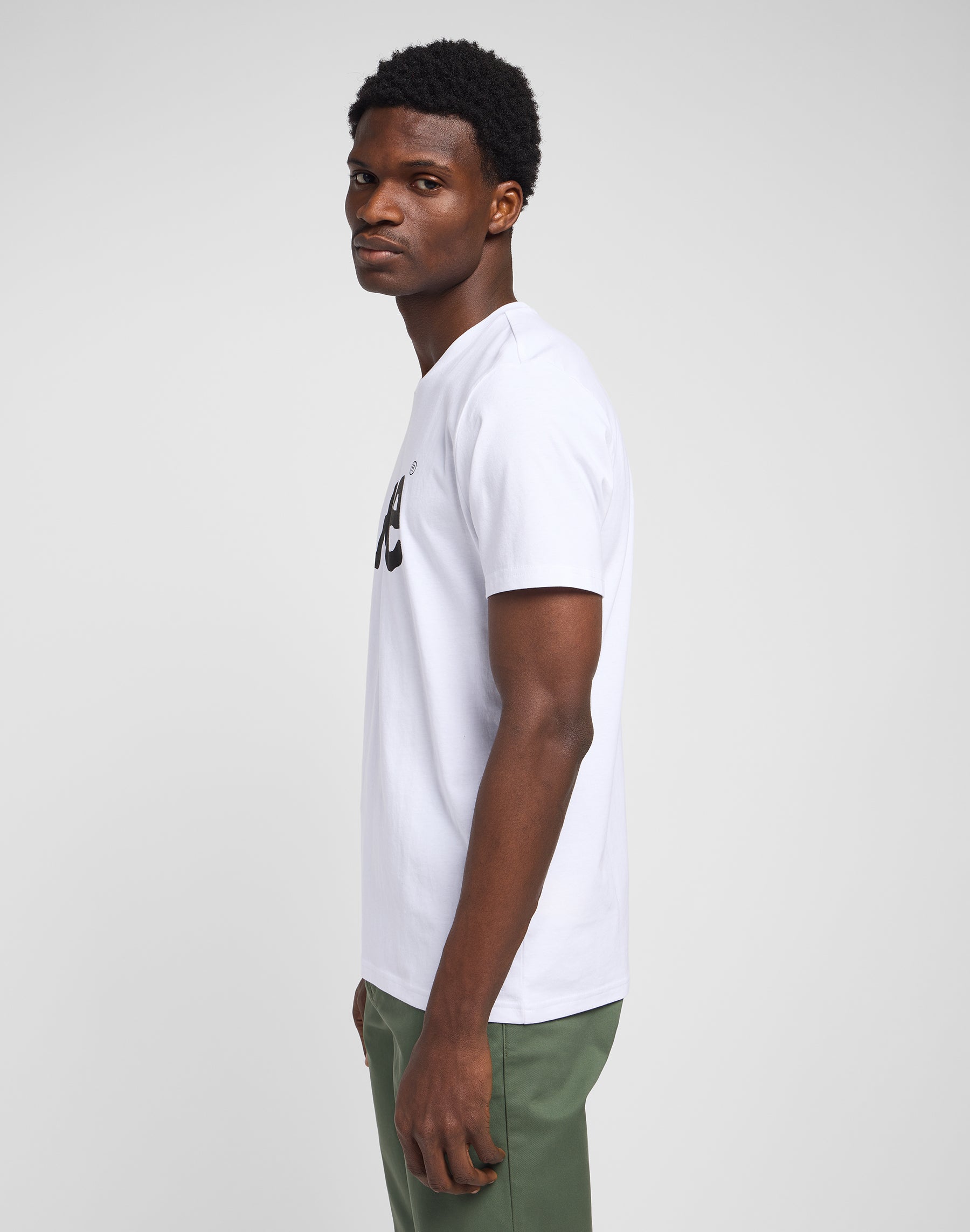 Woobly Logo T-Shirt in White T-Shirts Lee