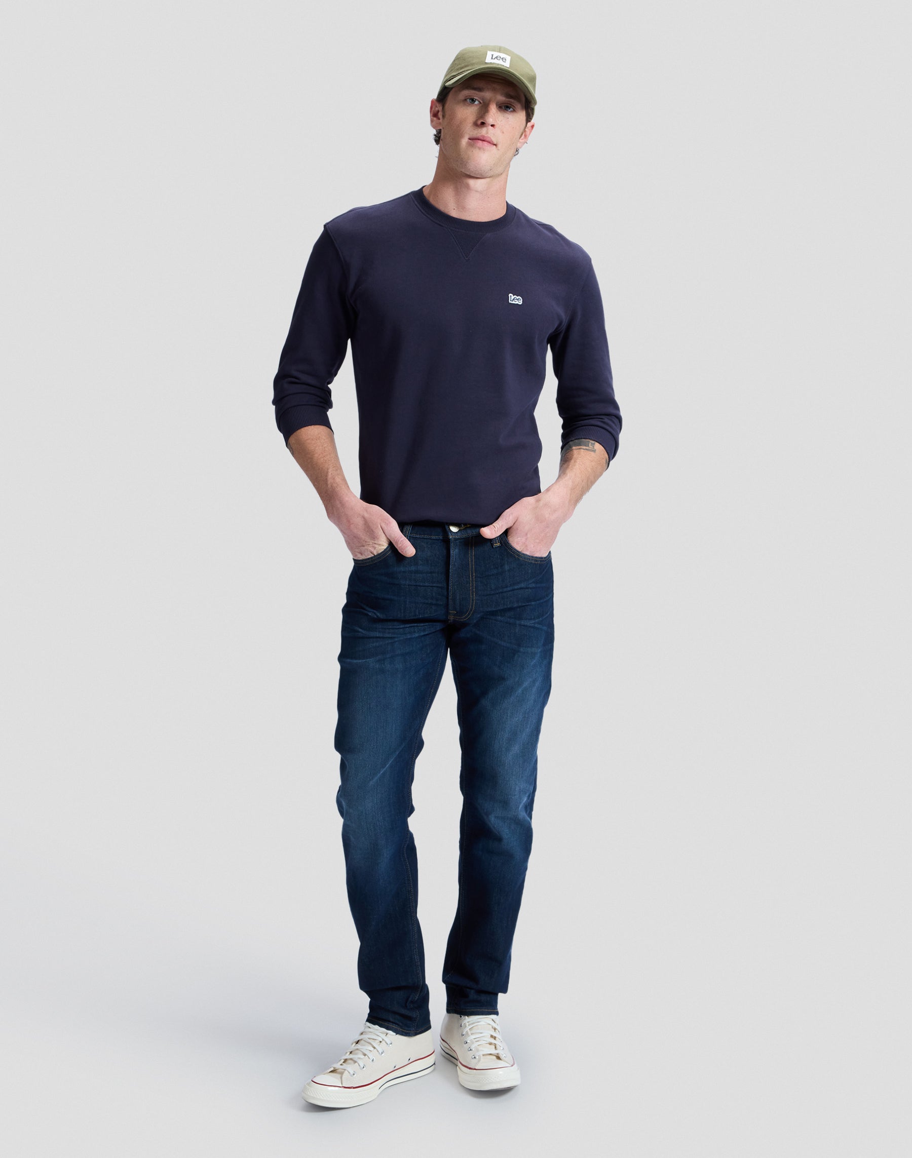 Daren Zip Fly in Strong Hand Jeans Lee