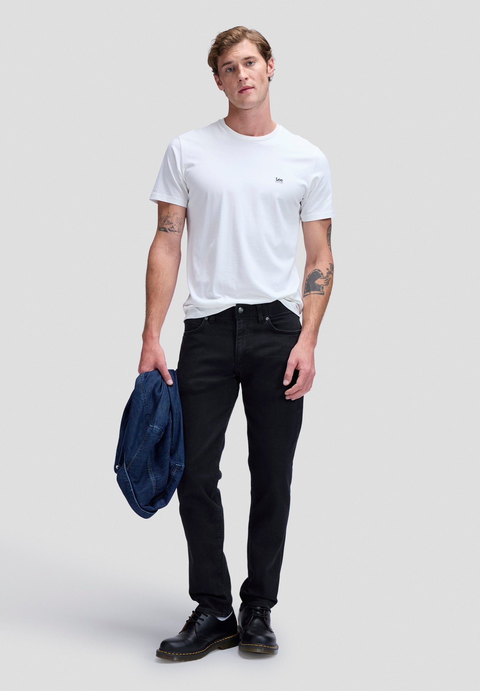 Straight Fit MVP in Black Jeans Lee