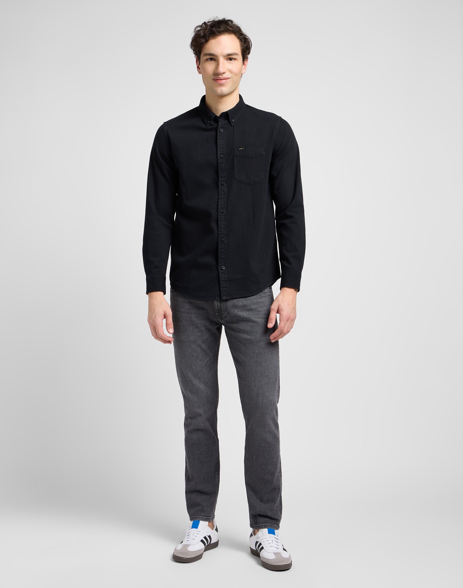 Lee Button Down in Black Hemden Lee