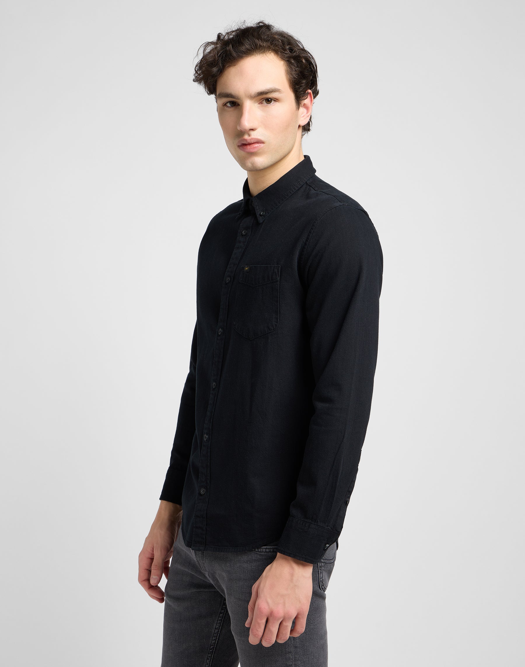Lee Button Down in Black Hemden Lee