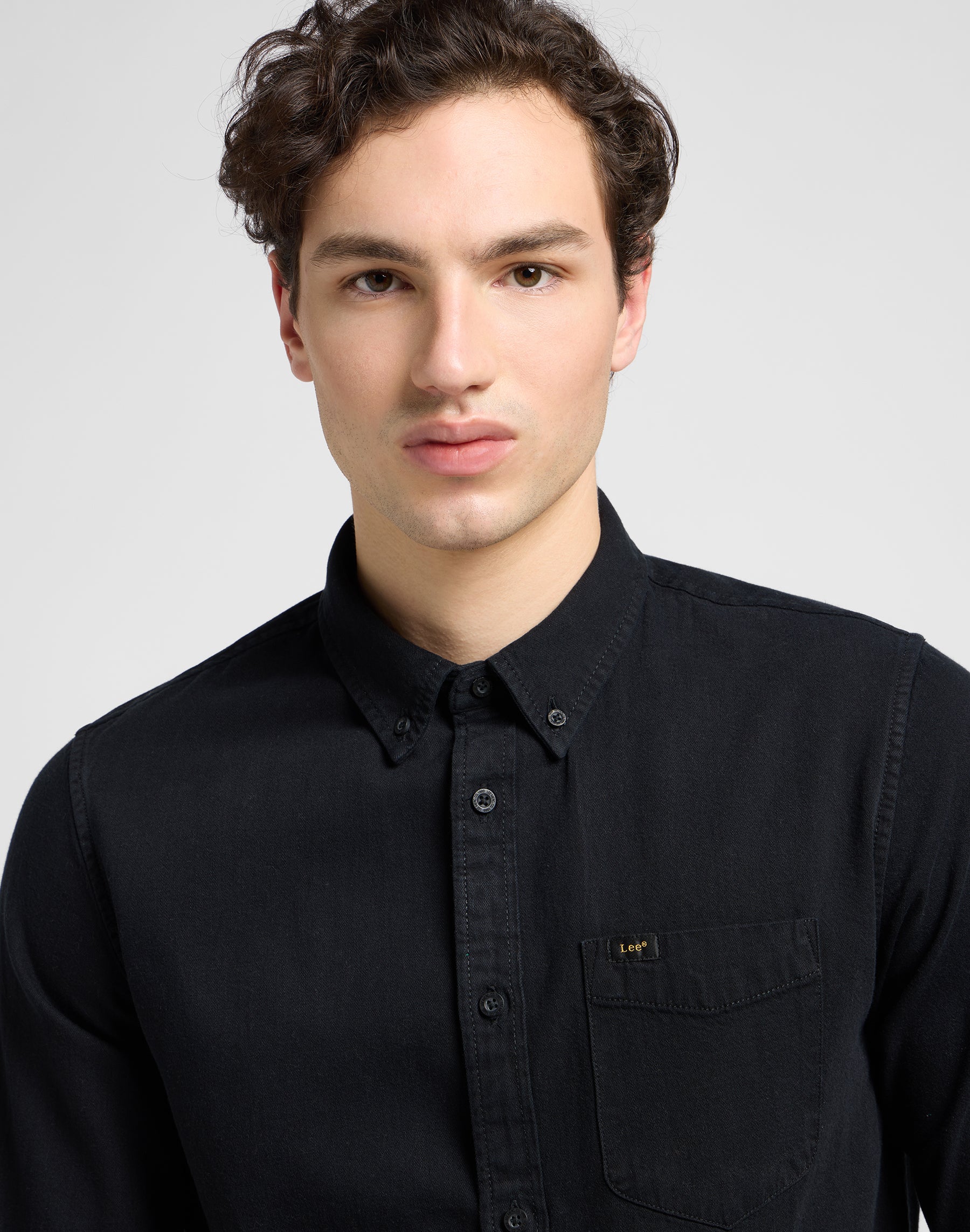 Lee Button Down in Black Hemden Lee