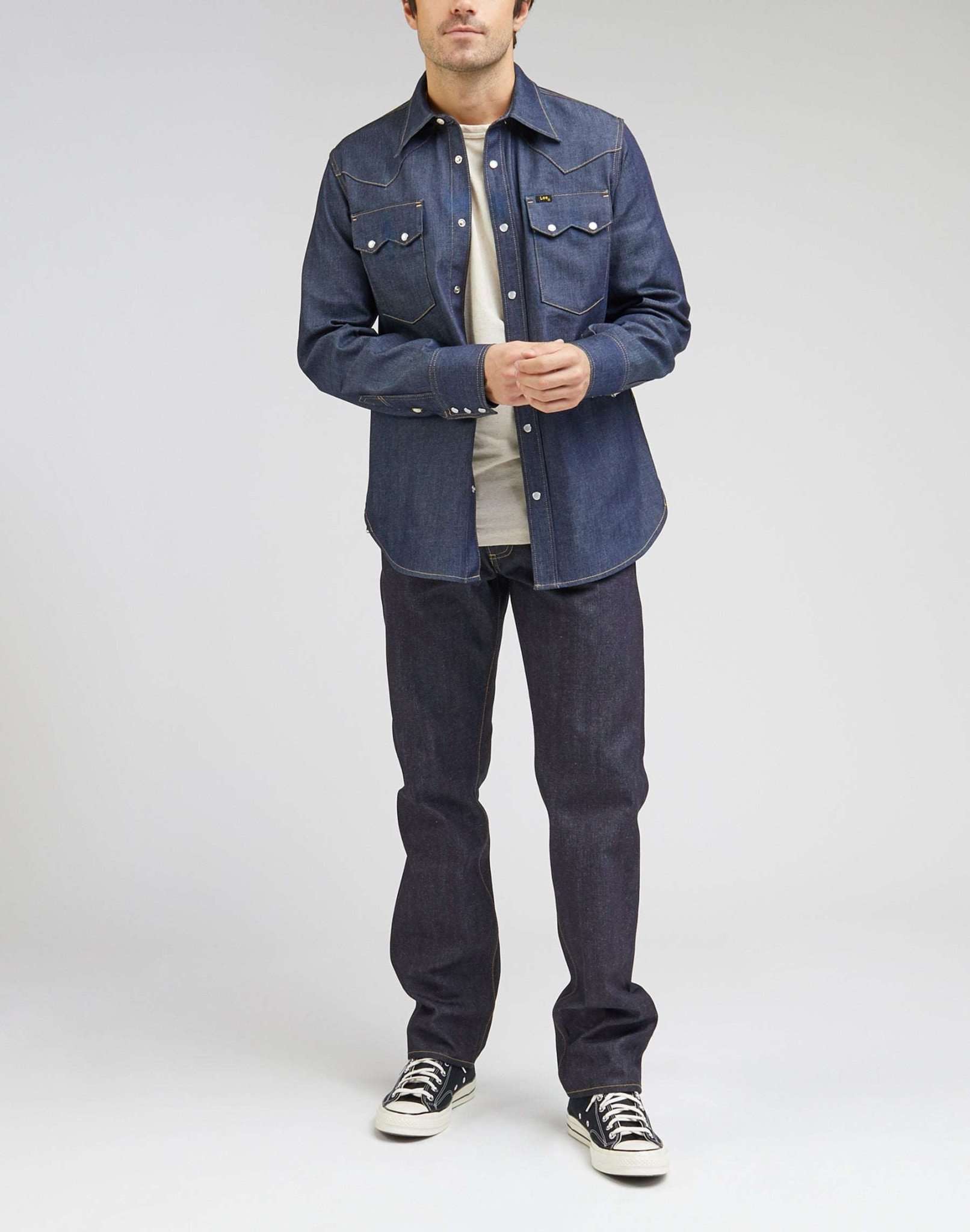 101 50S Western Shirt in Dry Hemden Lee