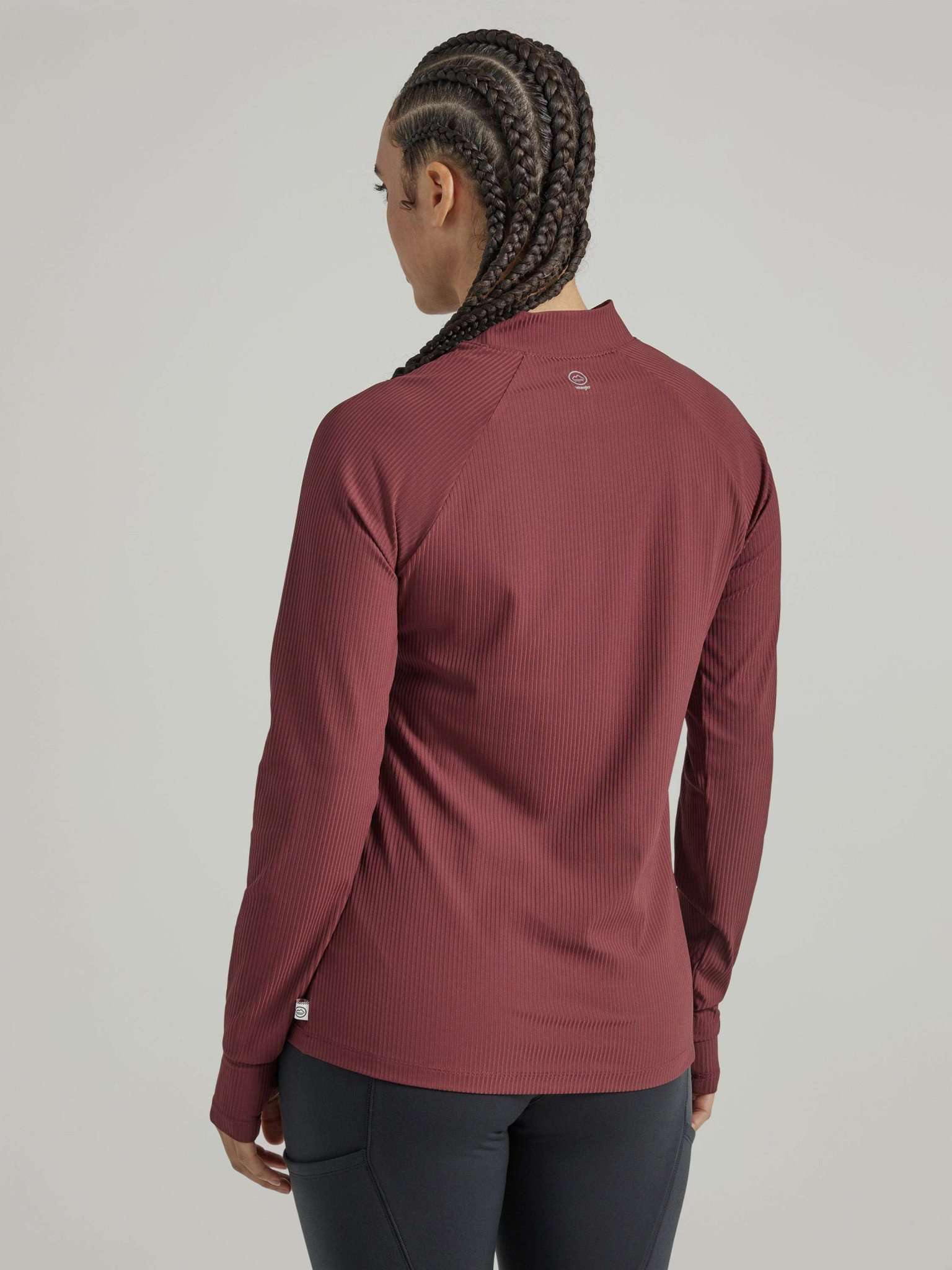 Layering Knit in Red Mahogany Pullover Wrangler   