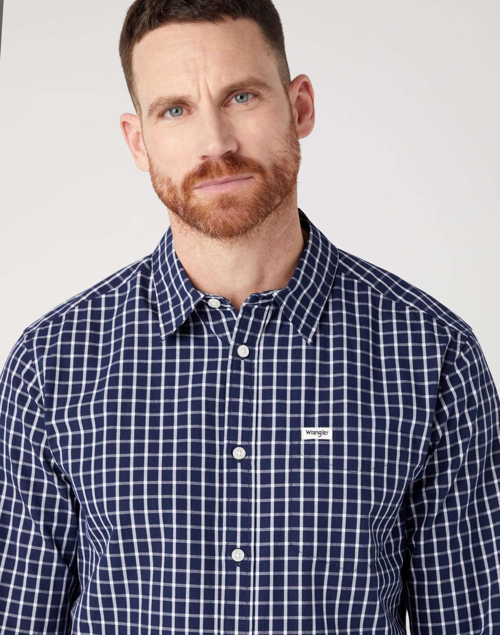 1 Pocket Shirt in True Navy Hemden Wrangler   