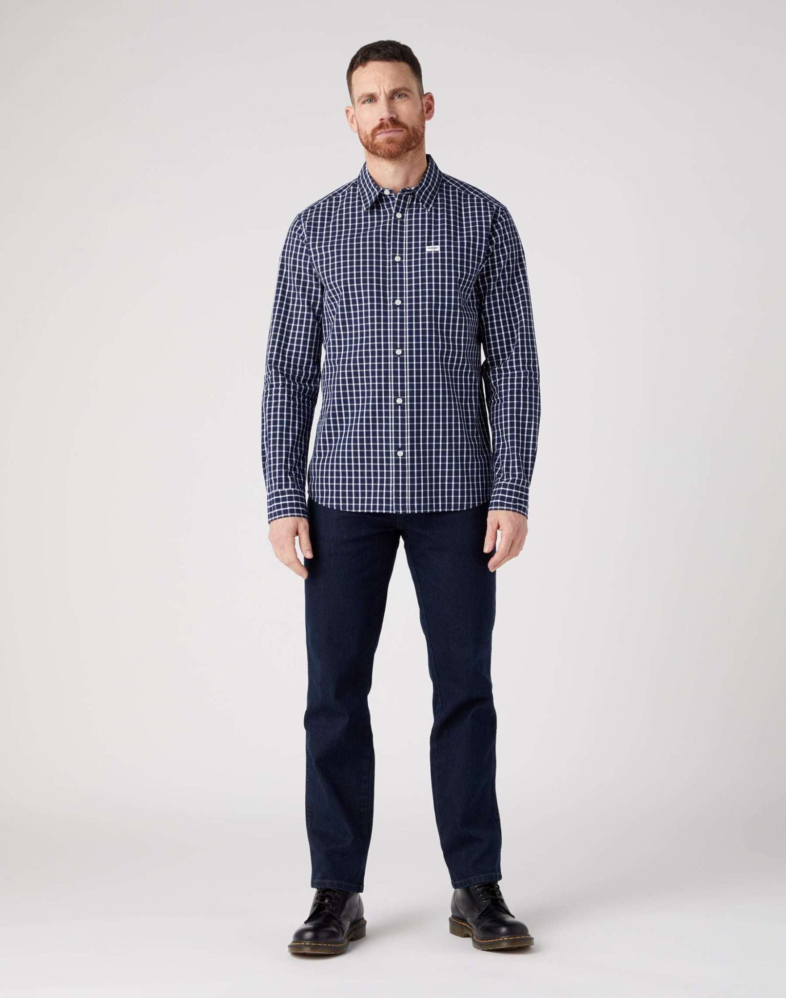 1 Pocket Shirt in True Navy Hemden Wrangler   