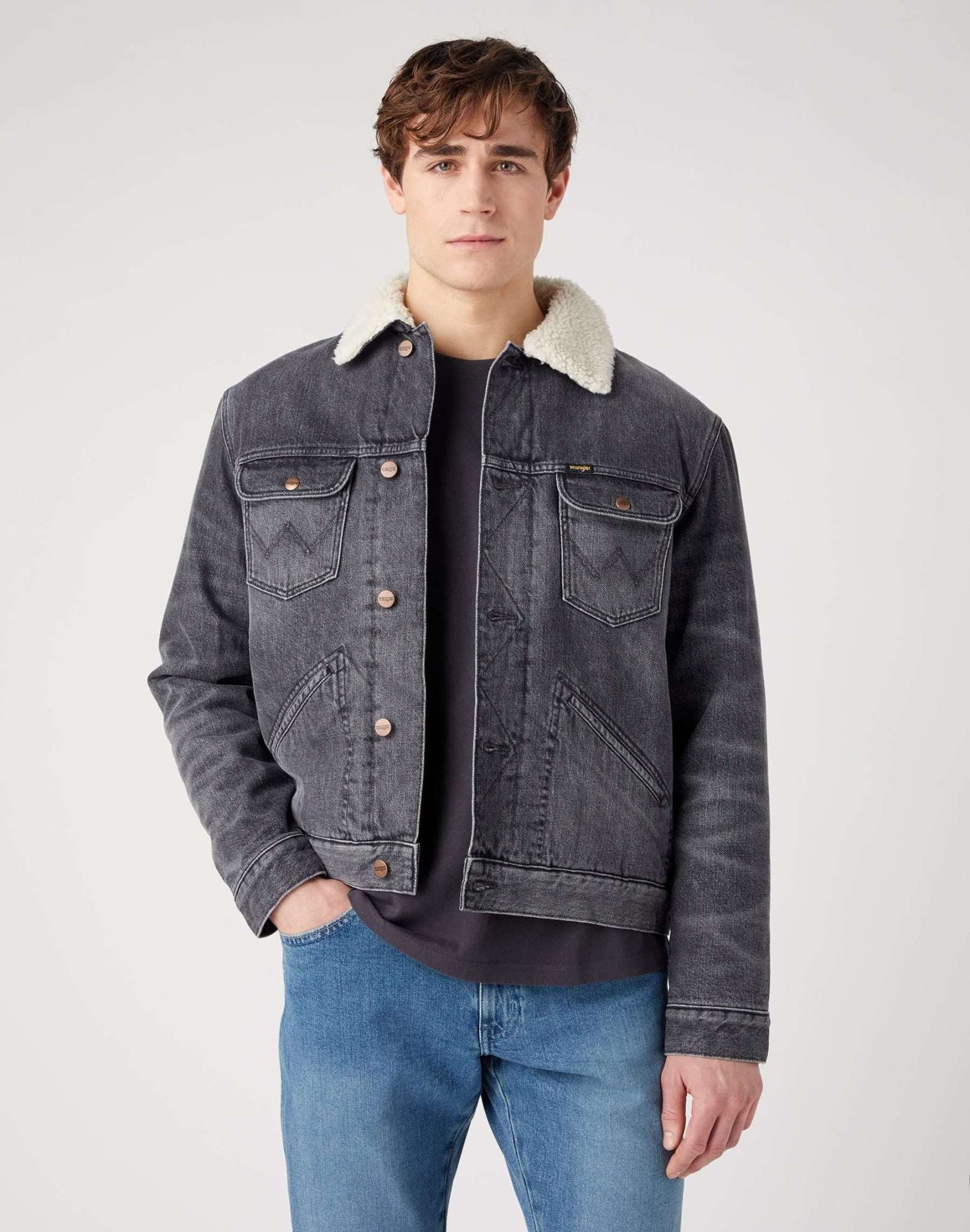 124MJ Sherpa in Trouble Maker Jacken Wrangler