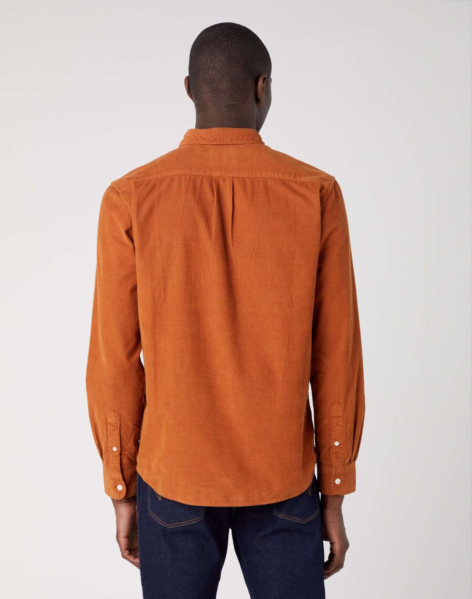 One Pocket Shirt in Leather Brown Hemden Wrangler