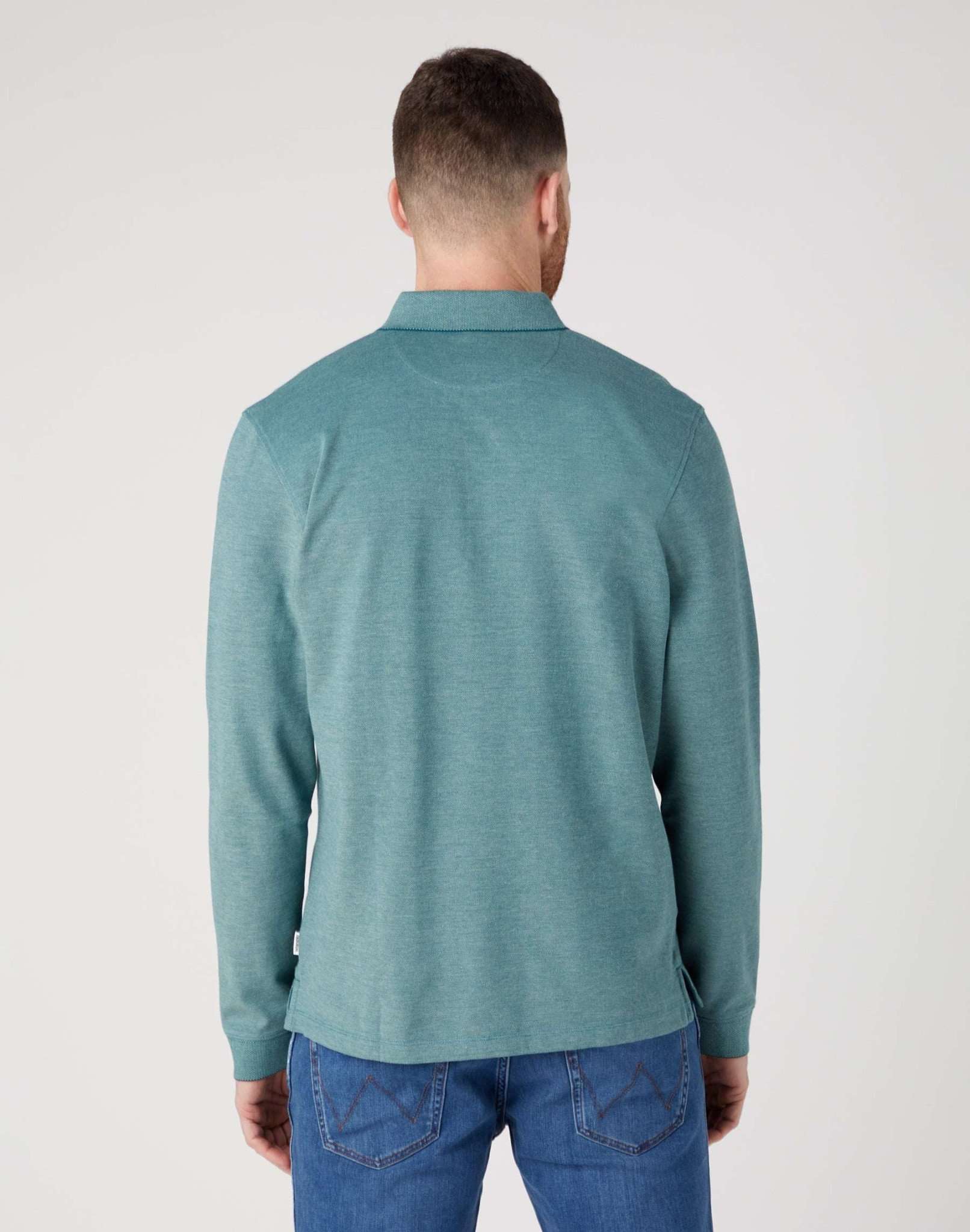 LS Refined Polo in Deep Teal Green Pullover Wrangler   