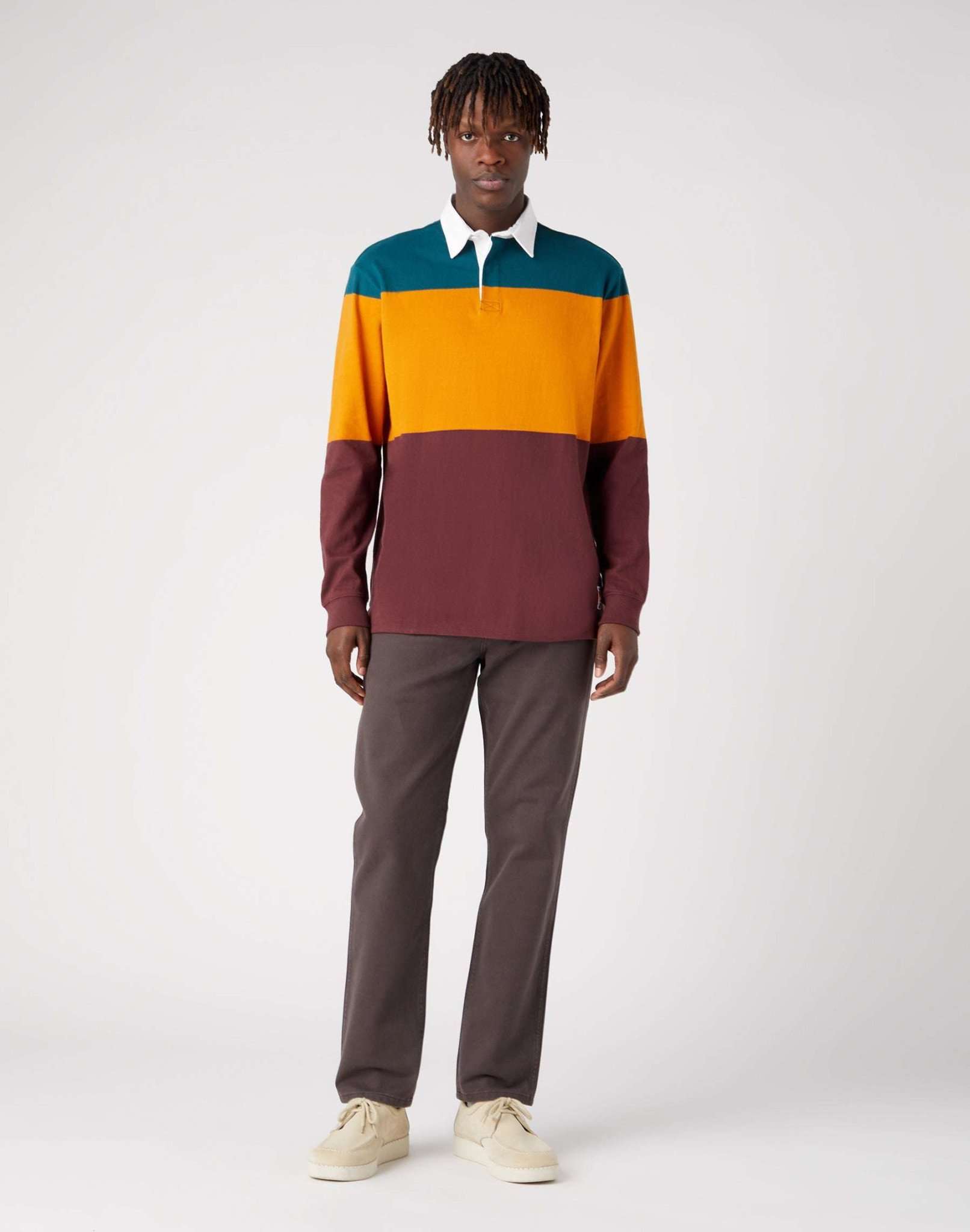 LS Rugby Polo in Golden Oak Pullover Wrangler