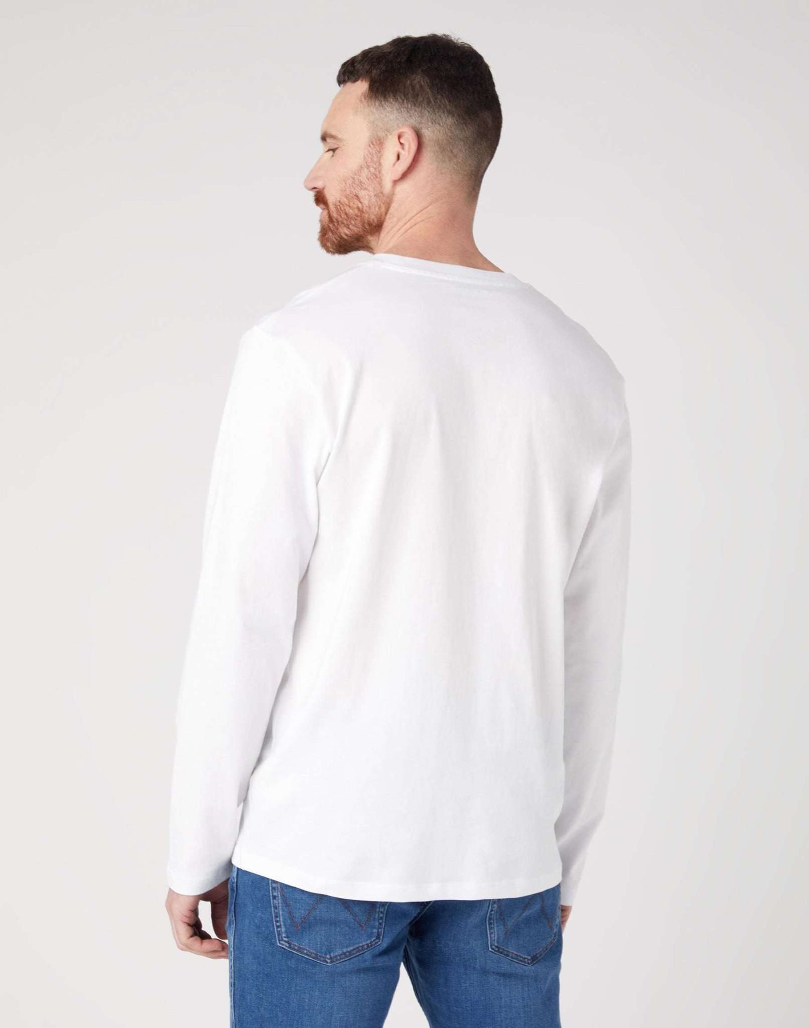 LS Sign Off Tee in White Pullover Wrangler   