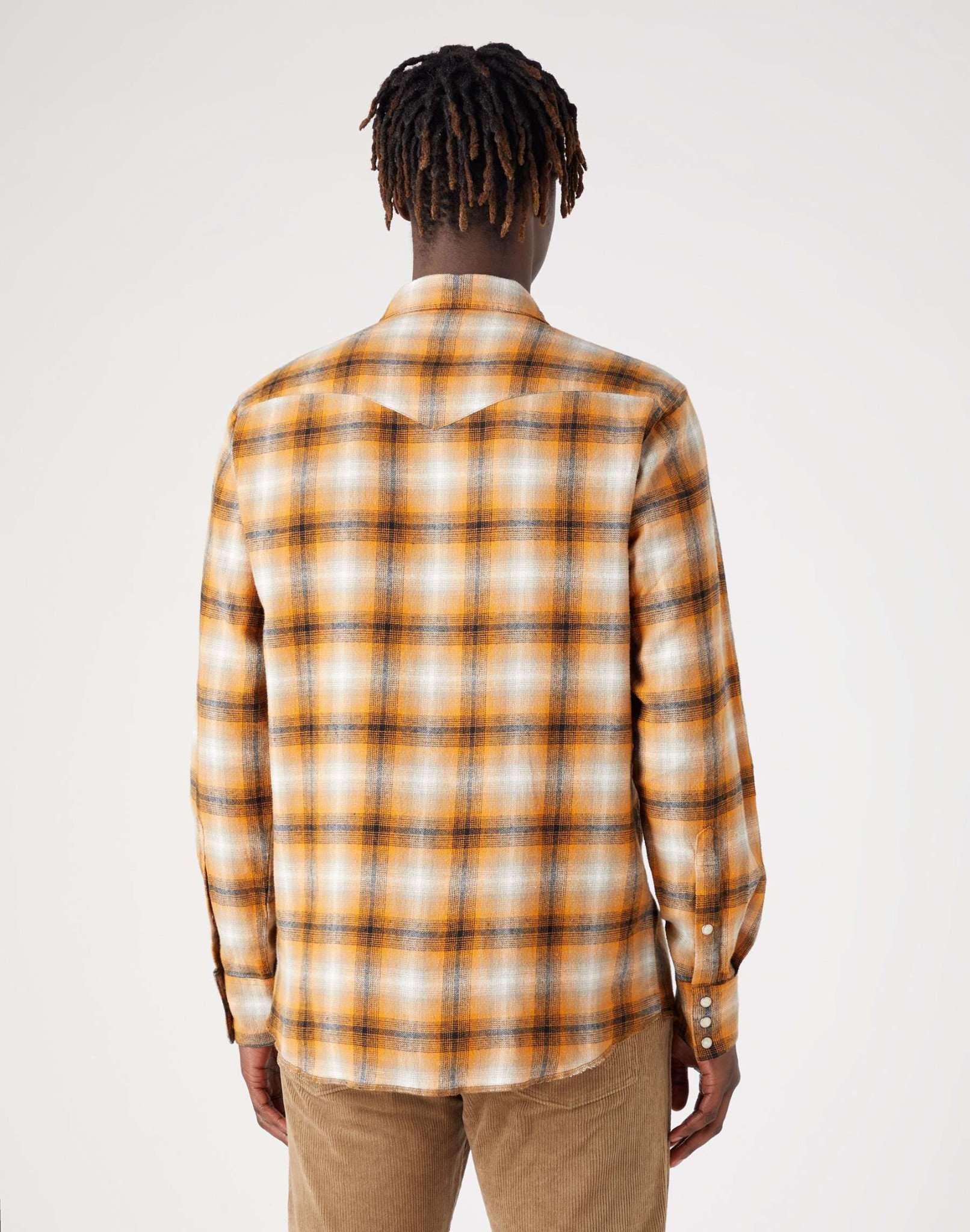 LS Western Shirt in Golden Oak Hemden Wrangler
