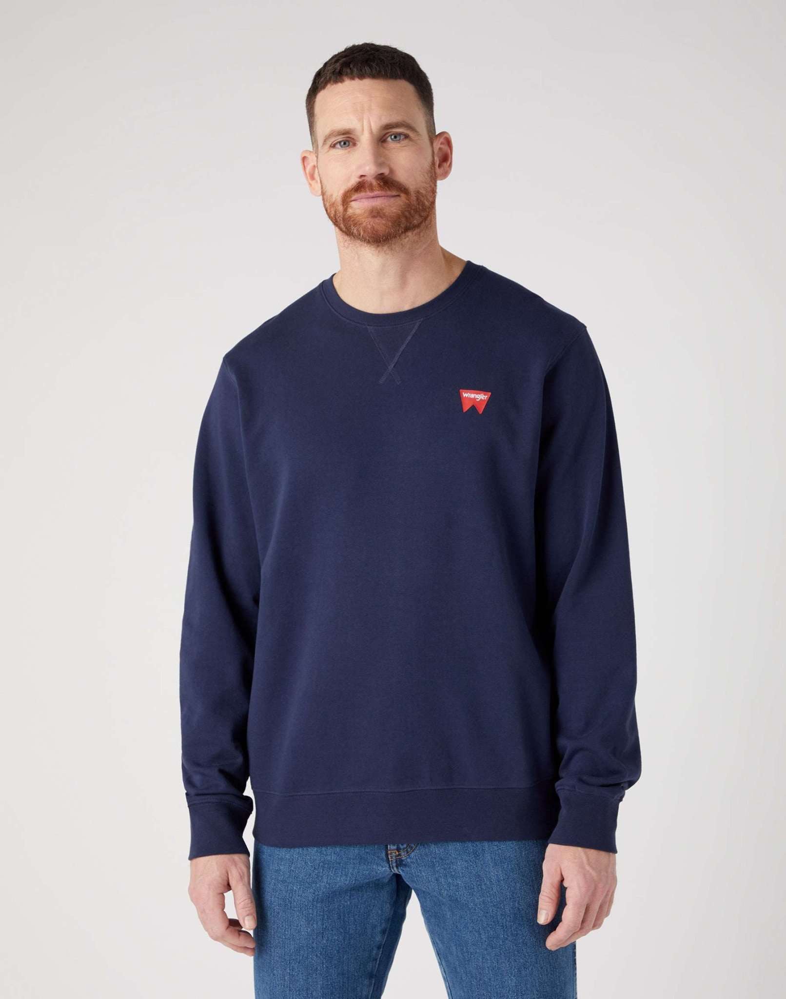 Sign Off Crew in Real Navy Sweatshirts Wrangler   