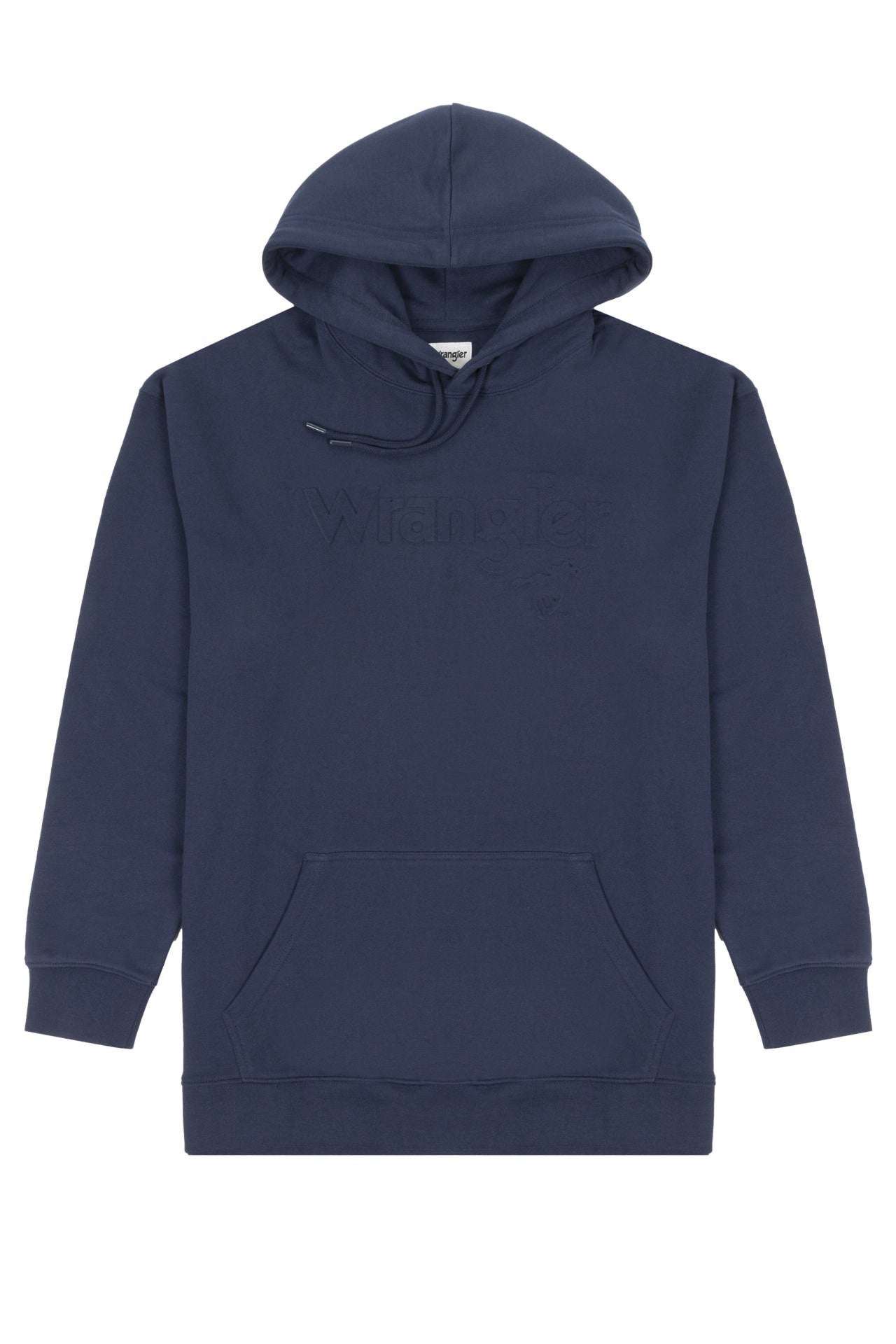 Logo Hoodie in Navy Kapuzenpullover Wrangler   