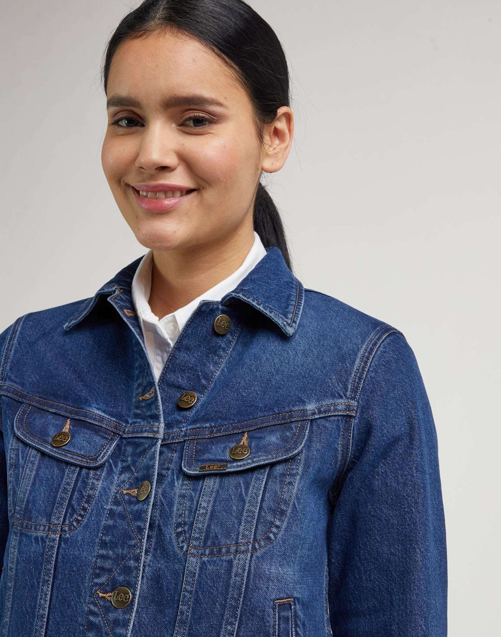Rider Jacket in Blue Nostalgia Jeansjacken Lee