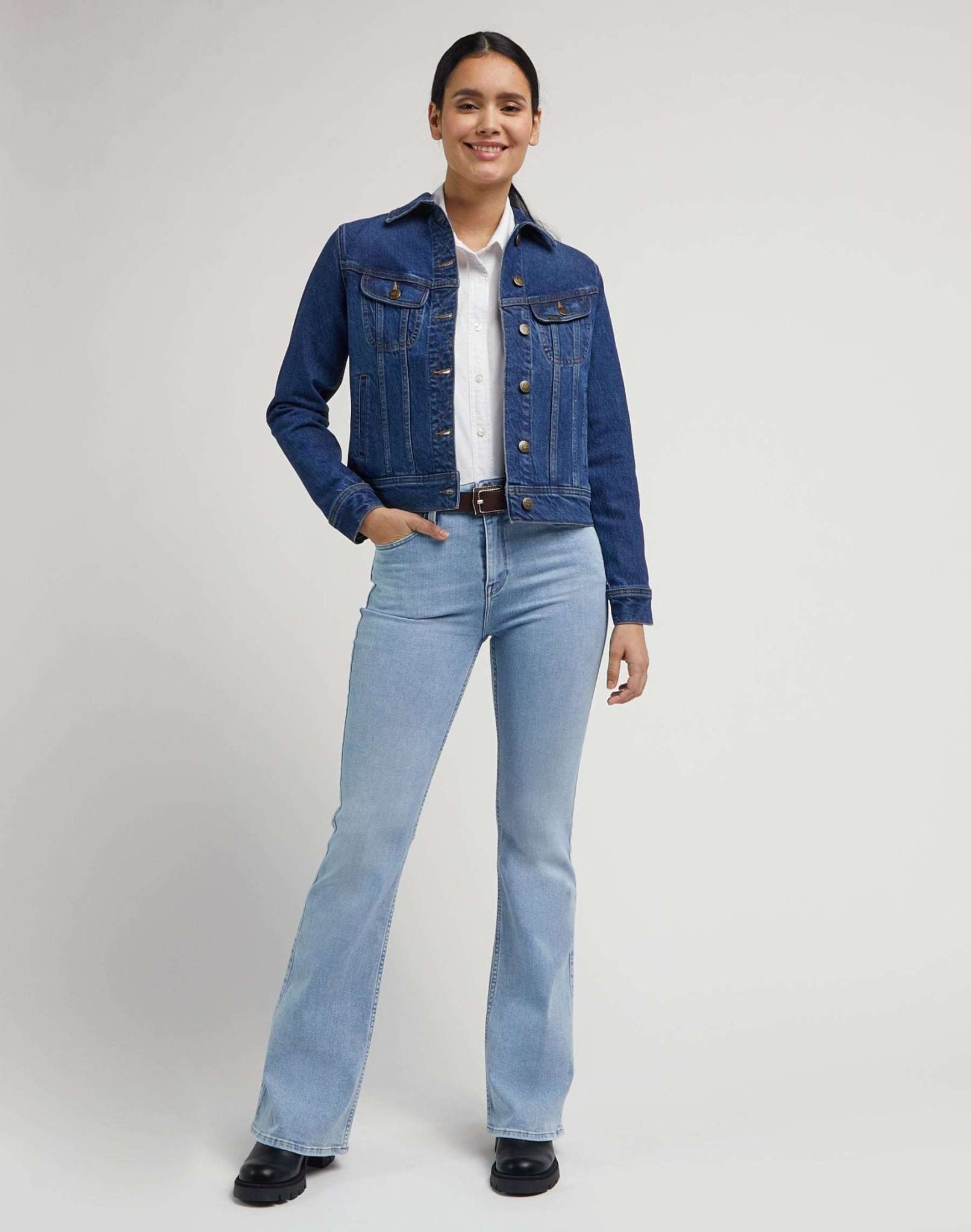 Rider Jacket in Blue Nostalgia Jeansjacken Lee