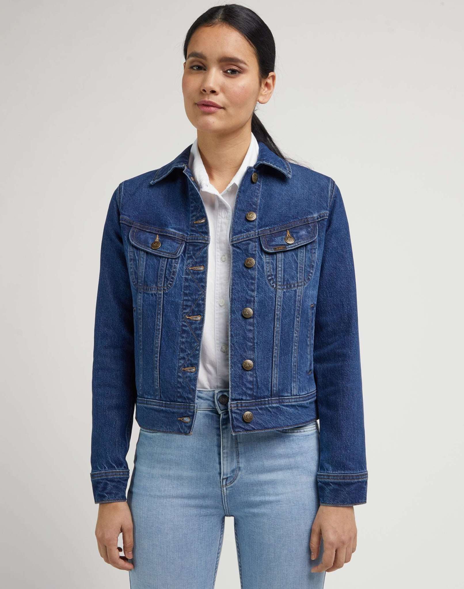 Rider Jacket in Blue Nostalgia Jeansjacken Lee
