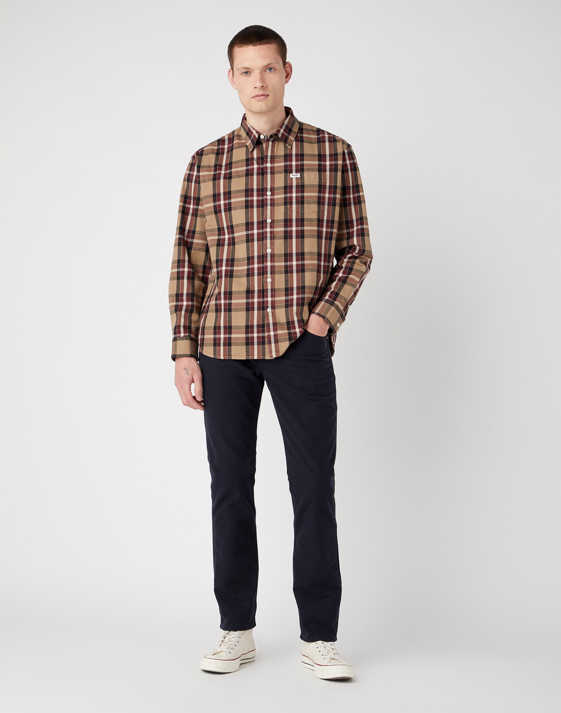 Greensboro Low Stretch in Black Hosen Wrangler
