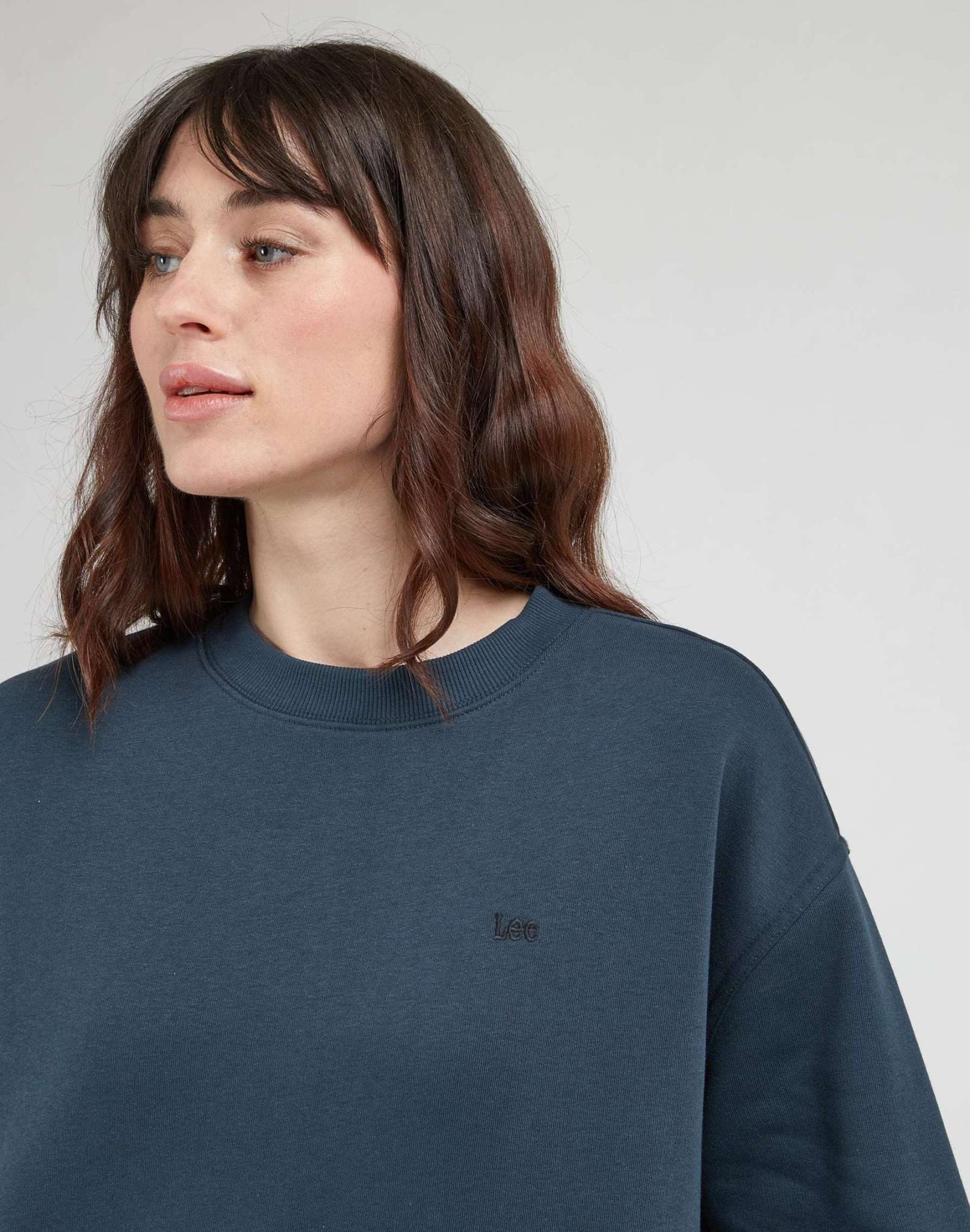 Crew Sweatshirt in Charcoal Sweatshirts Lee