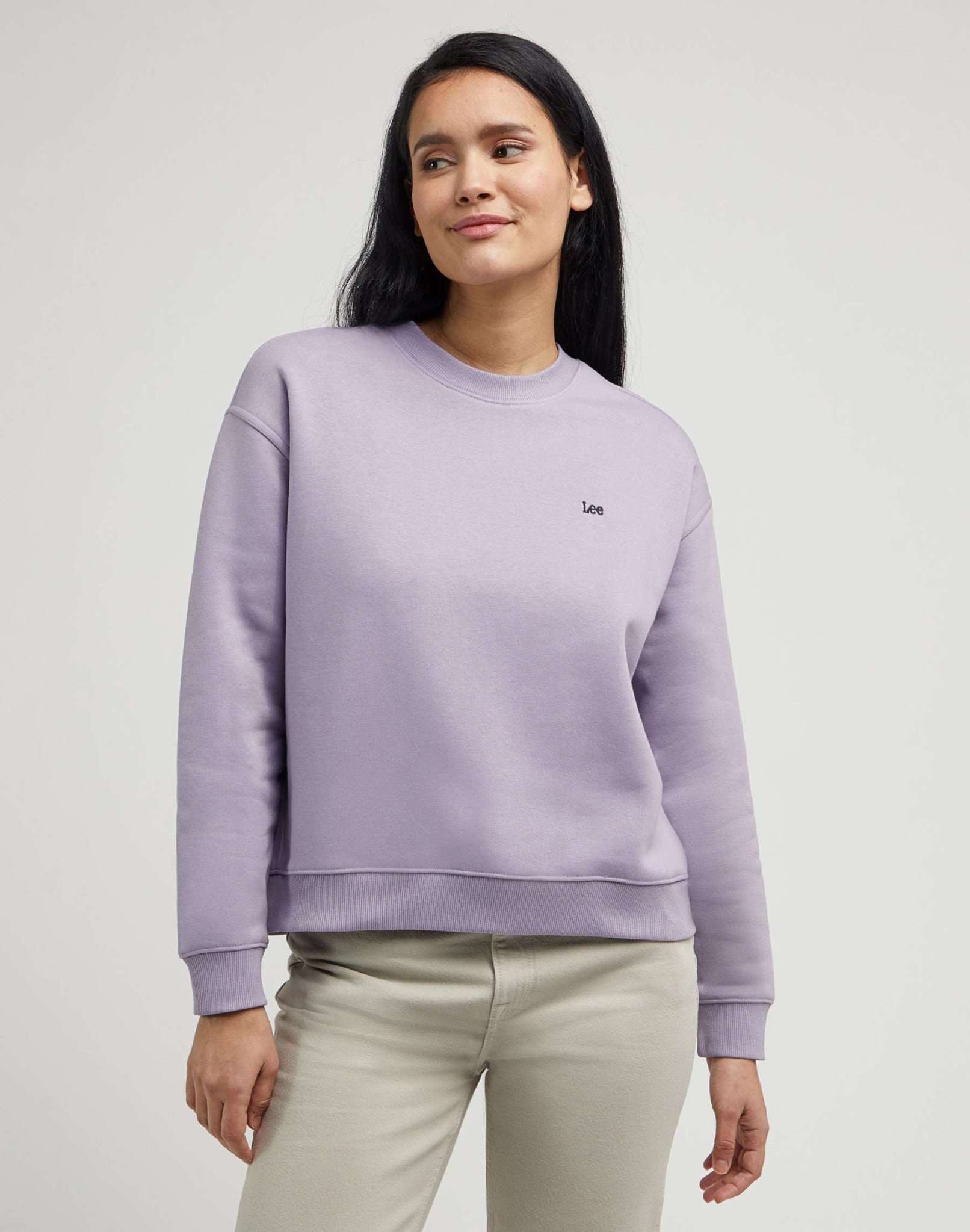 Crew Sweatshirt in Jazzy Purple Sweatshirts Lee