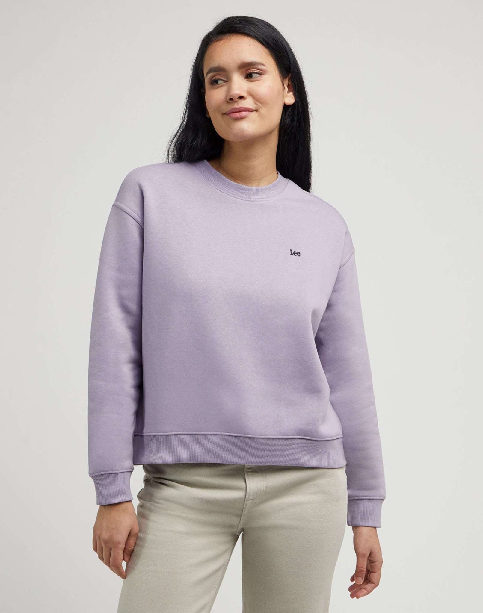 Crew Sweatshirt in Jazzy Purple Sweatshirts Lee   