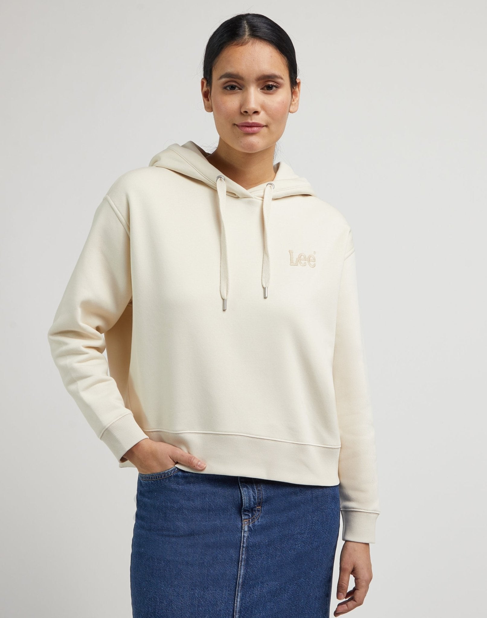 Essential Hoodie in Ecru Kapuzenpullover Lee   