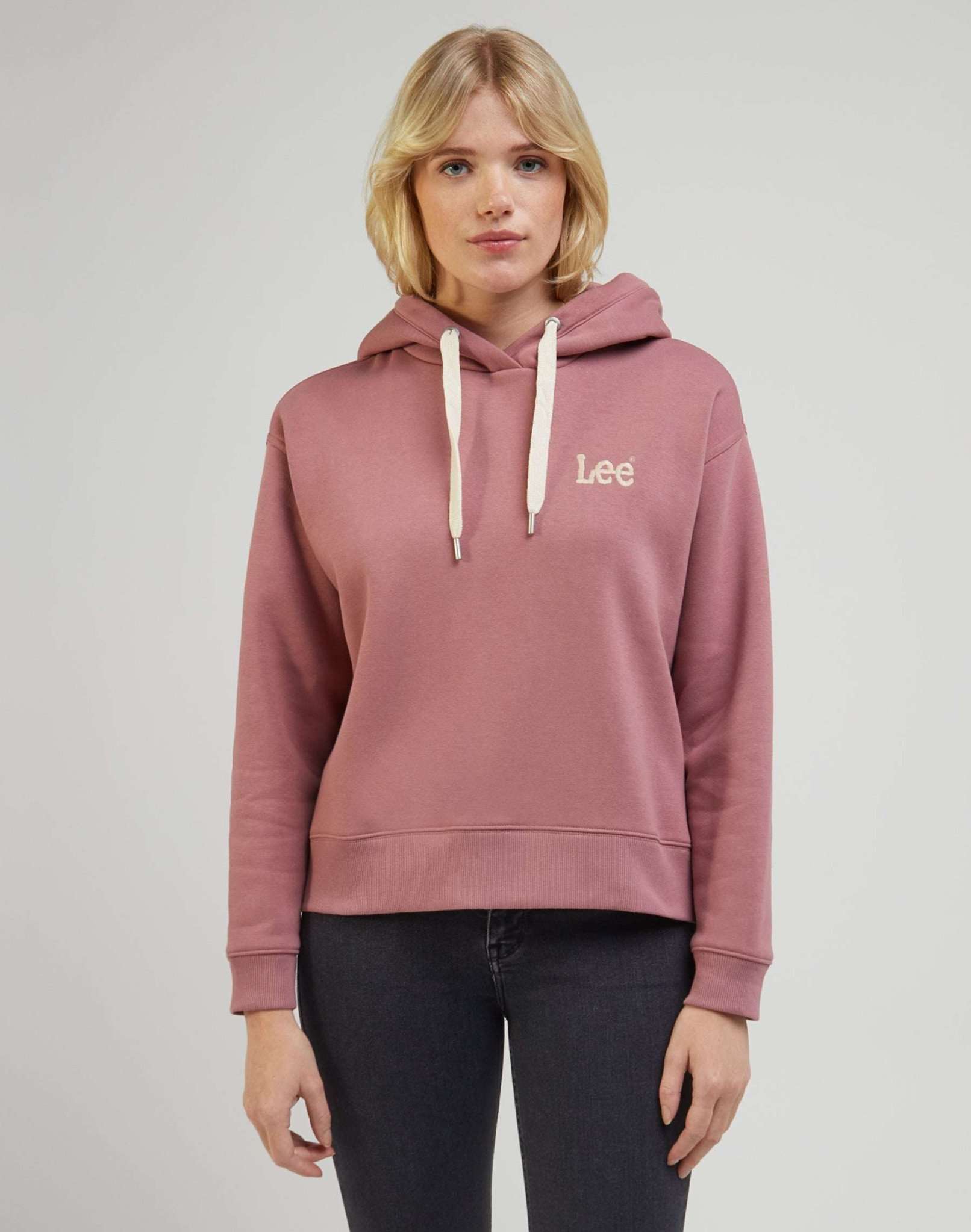 Essential Hoodie in Dark Mauve Kapuzenpullover Lee