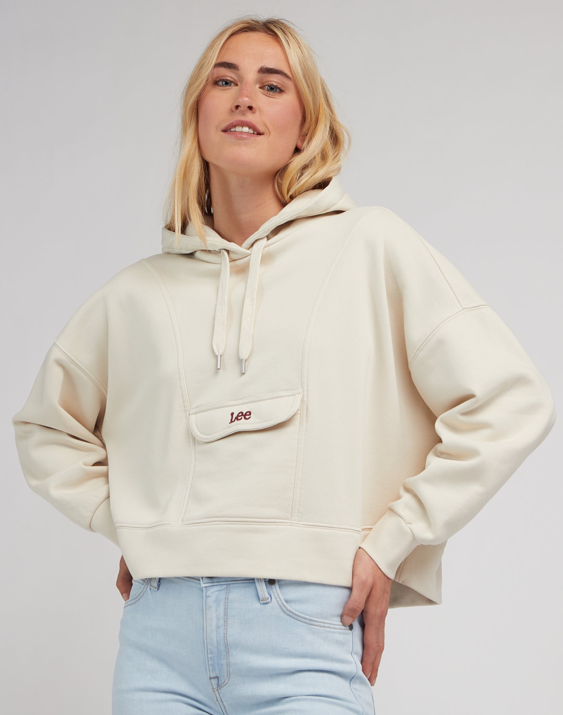 Vintage Hoodie in Soy Bean Sweatshirts Lee   