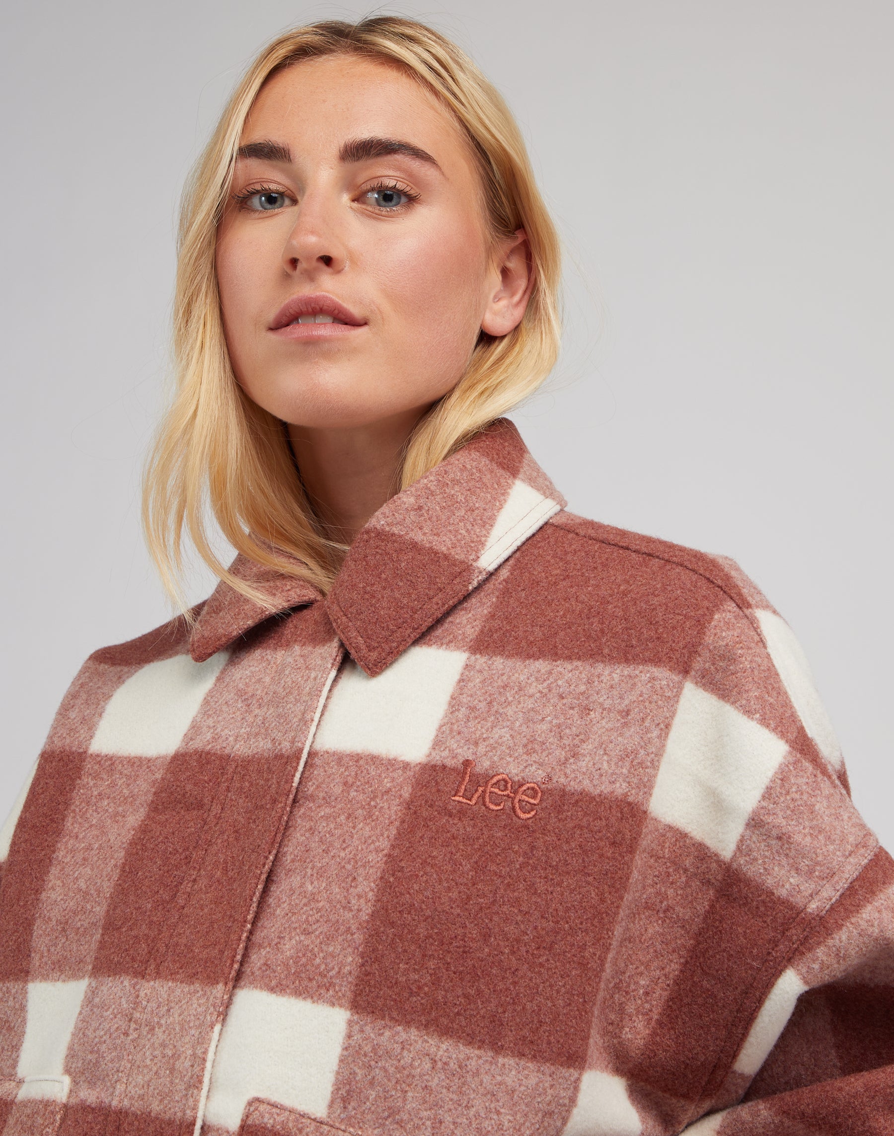 Wool Jacket in Ruby Cocoa Jacken Lee