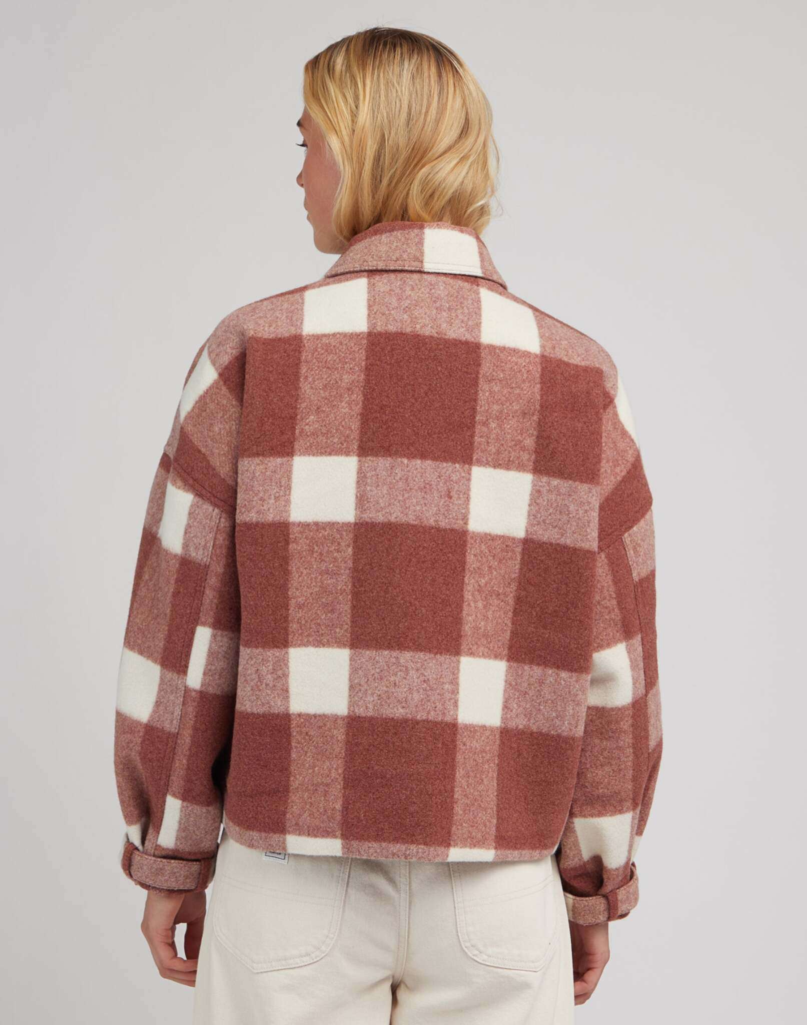 Wool Jacket in Ruby Cocoa Jacken Lee