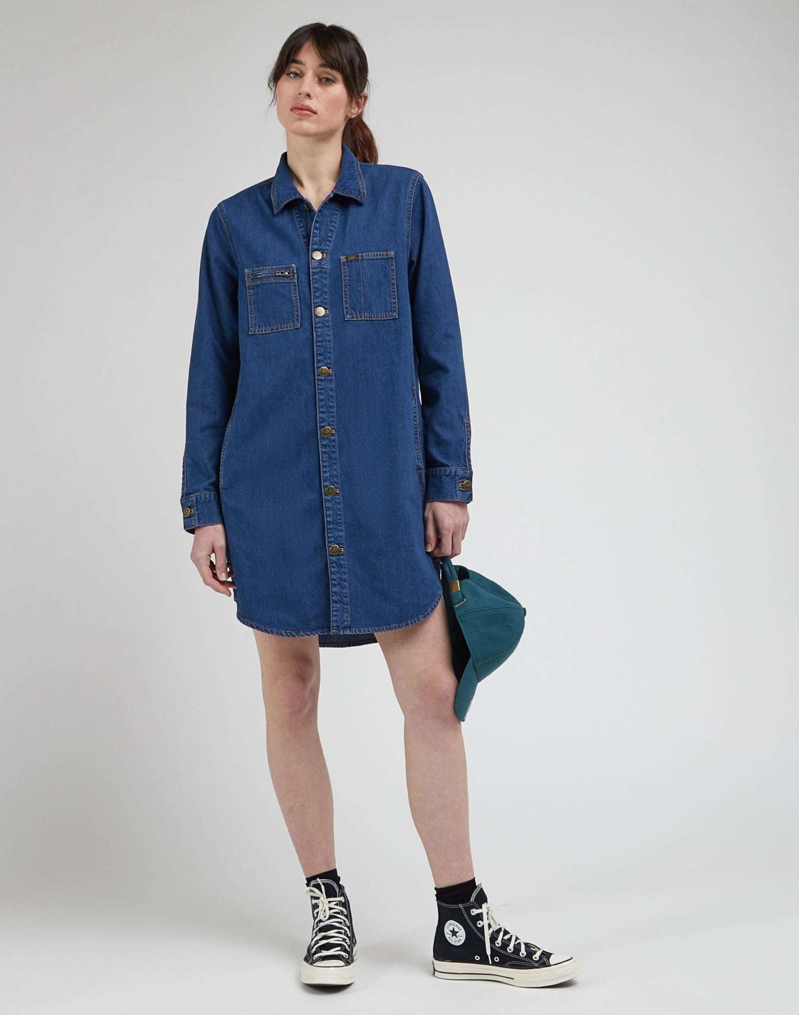 Unionall Shirt Dress in Into The Moon Kleider Lee   