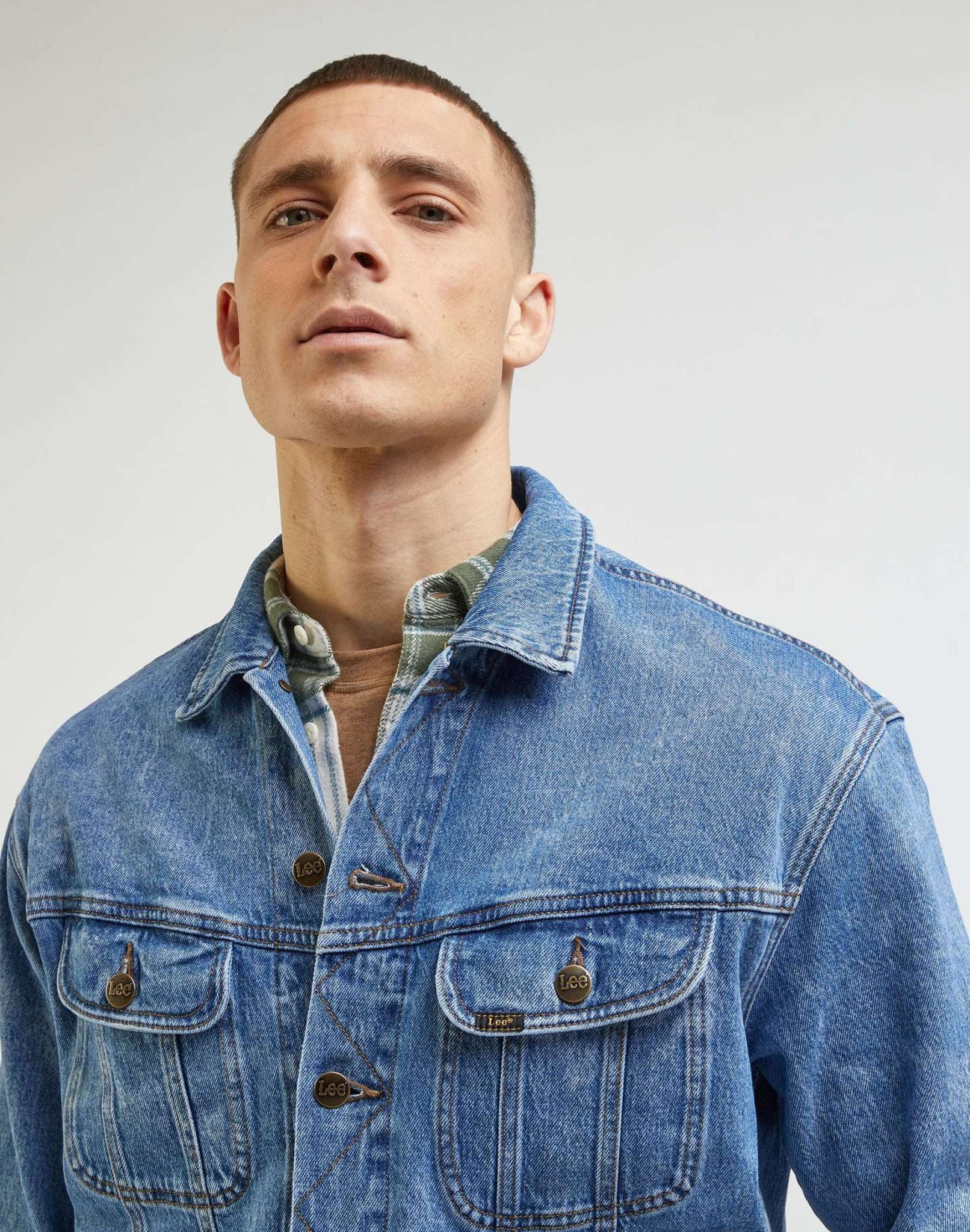 Relaxed Rider Jacket in Downtown Jeansjacken Lee