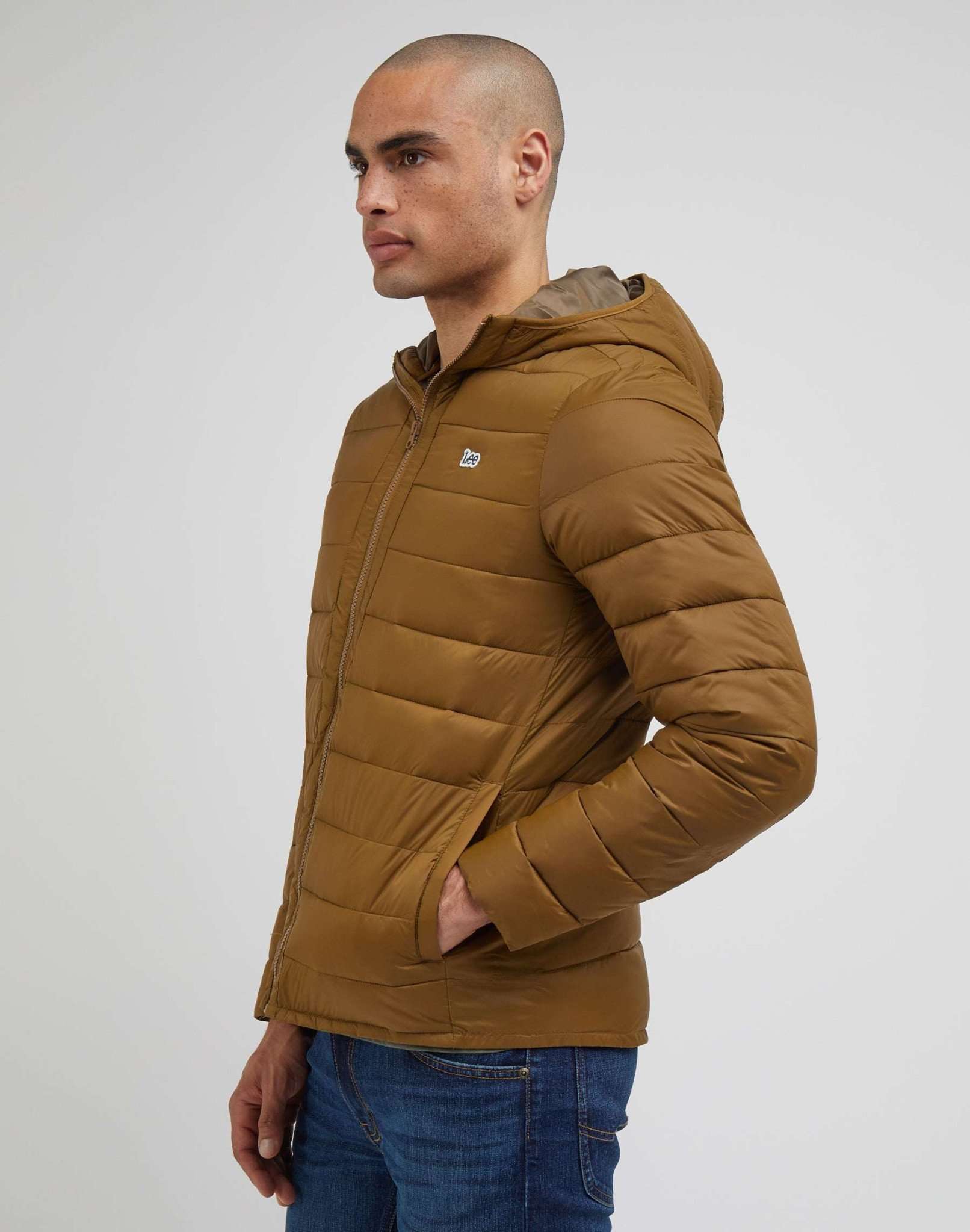 Light Puffer Jacket in Tumbleweed Jacken Lee   