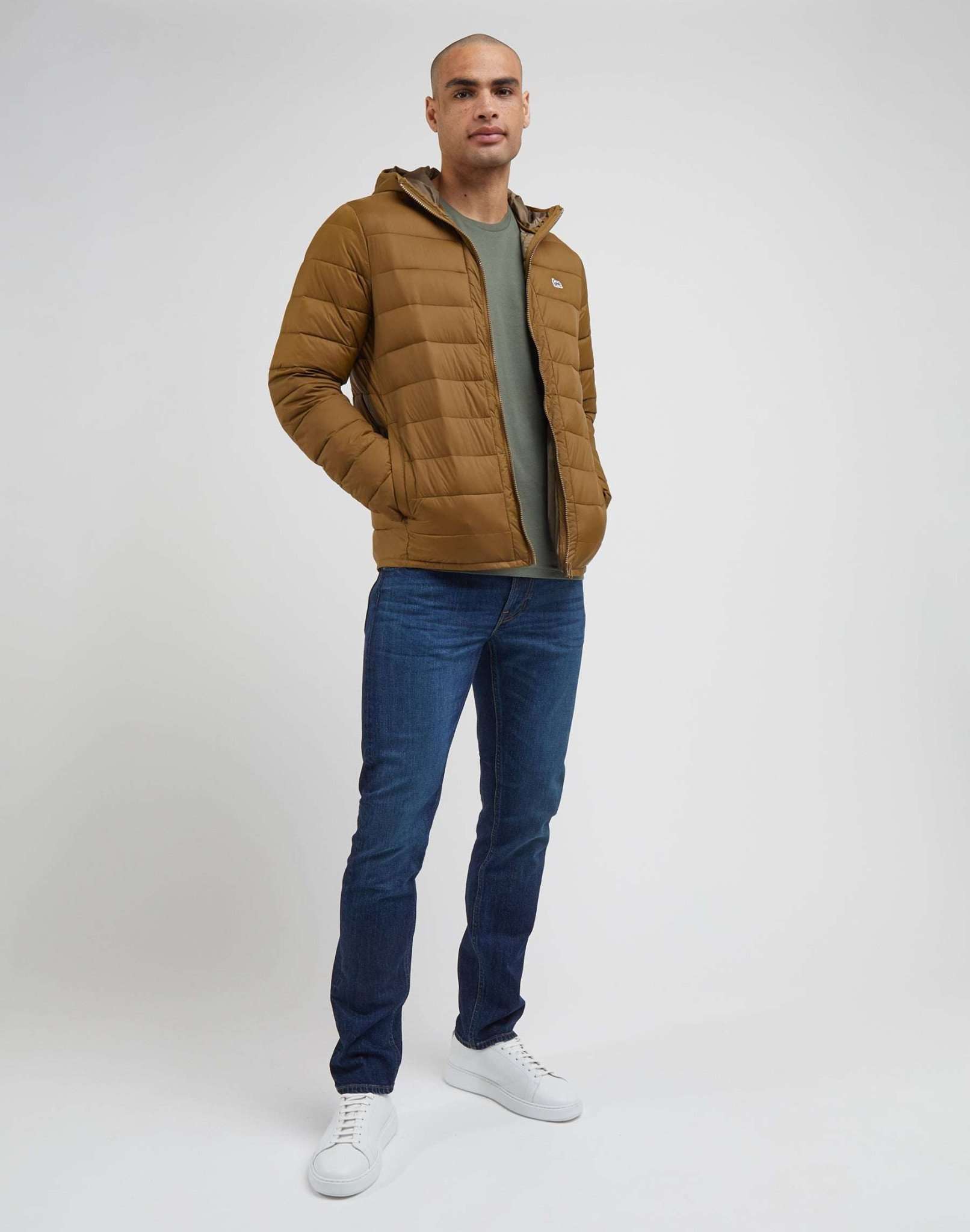 Light Puffer Jacket in Tumbleweed Jacken Lee   