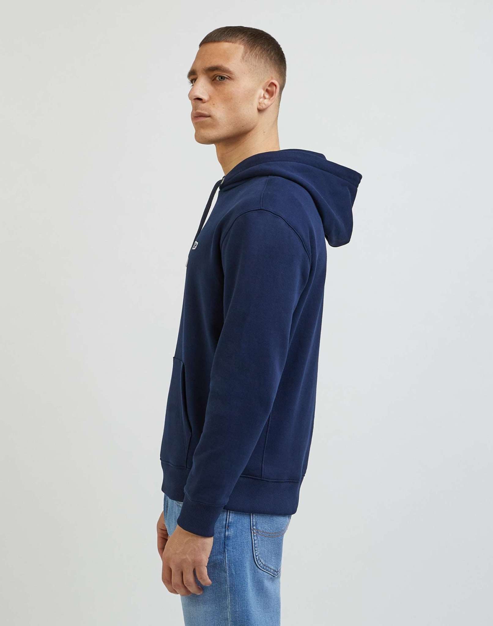 Plain Hoodie in Emperor Navy Kapuzenpullover Lee