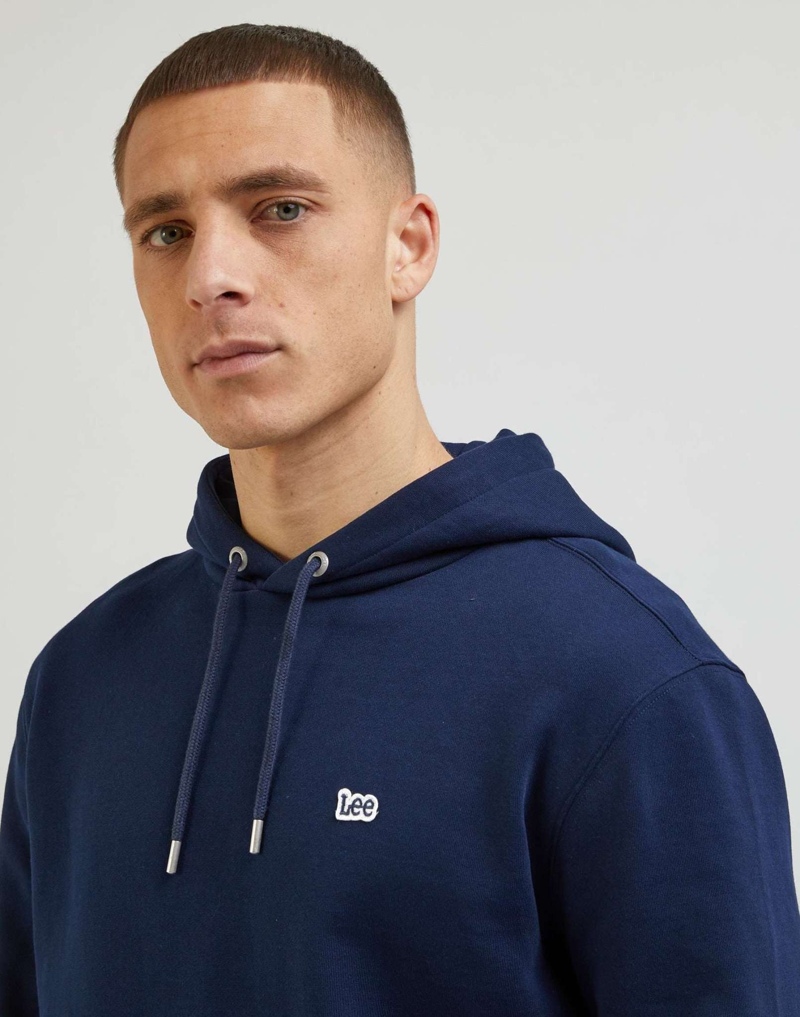 Plain Hoodie in Emperor Navy Kapuzenpullover Lee