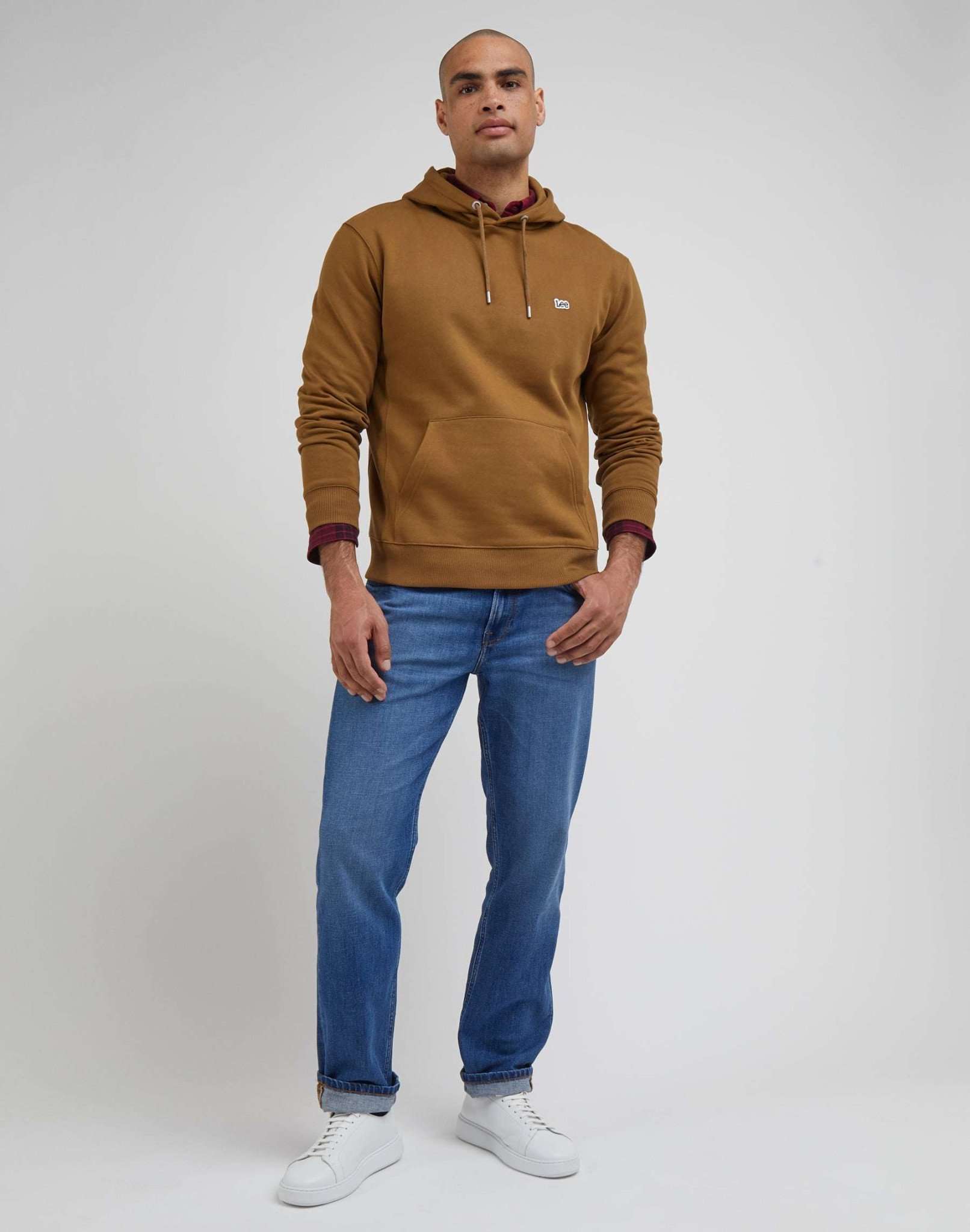 Plain Hoodie in Tumbleweed Kapuzenpullover Lee
