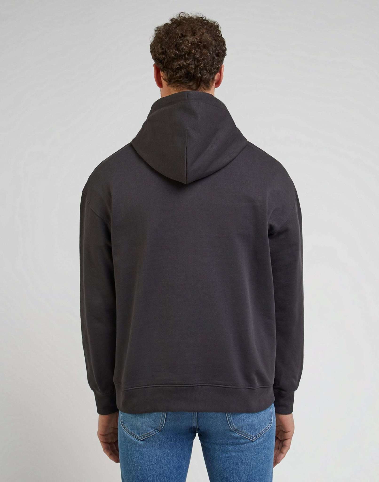 Core Loose Hoodie in Washed Black Kapuzenpullover Lee