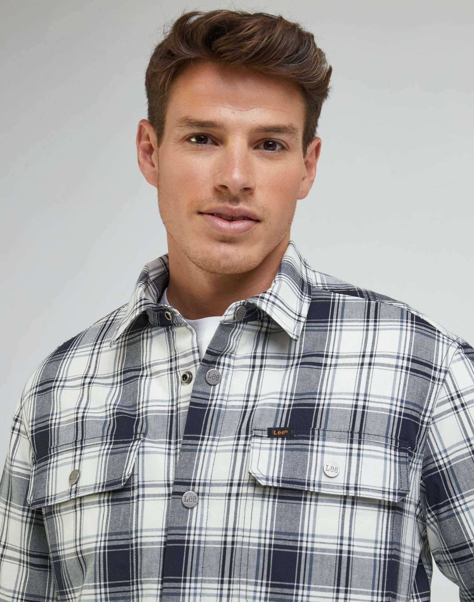 Workwear Overshirt in Ecru Hemden Lee