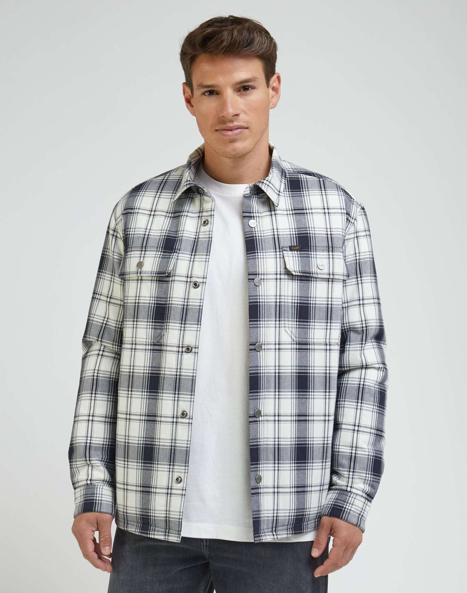 Workwear Overshirt in Ecru Hemden Lee