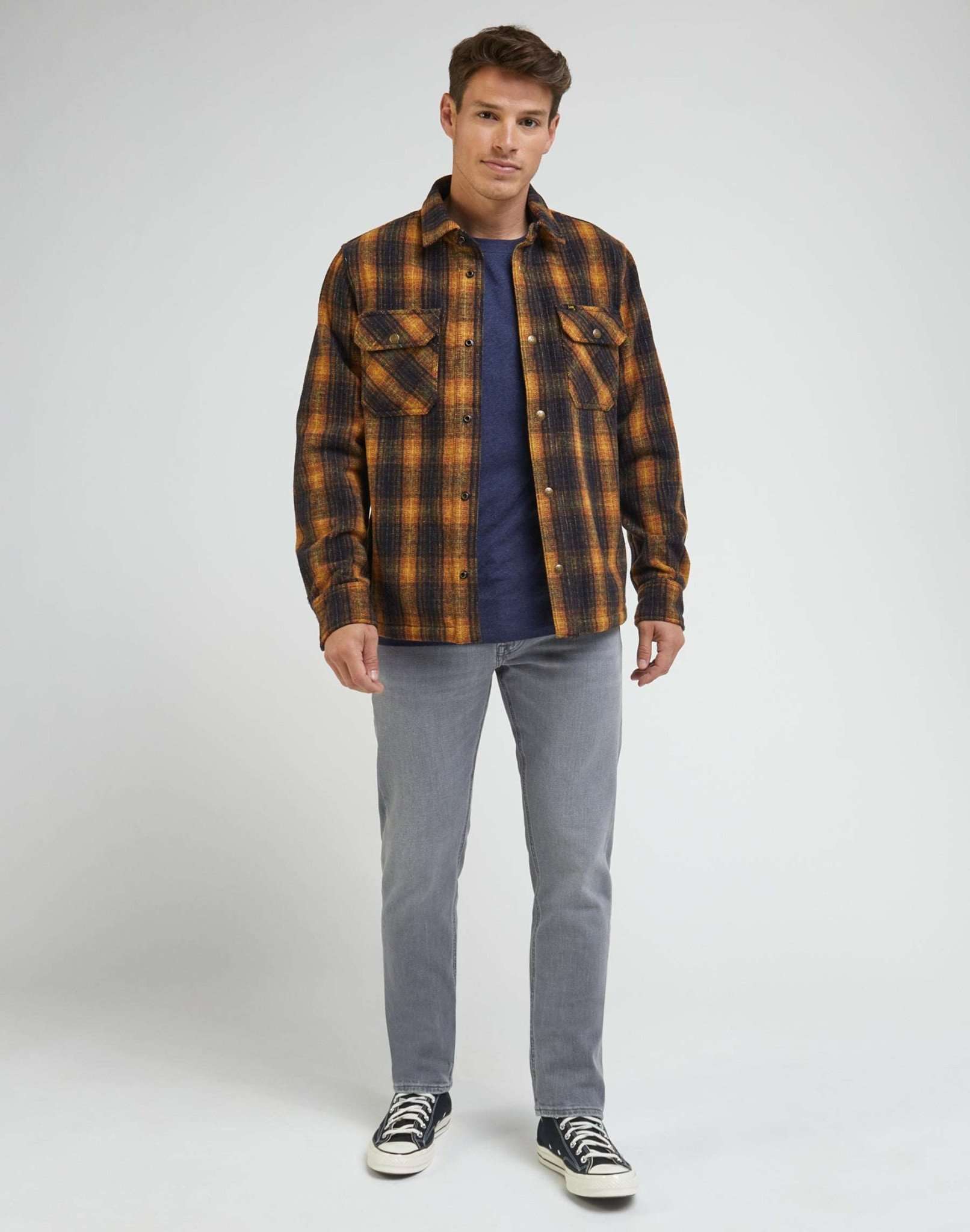 101 Overshirt in Sky Captain Hemden Lee